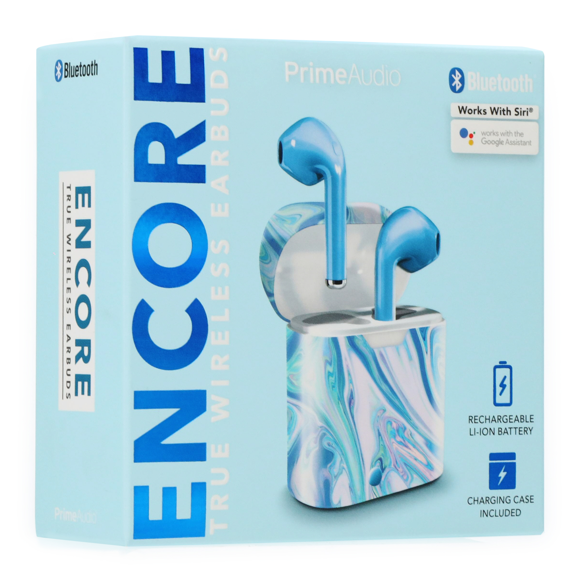 Encore Bluetooth® Earbuds With Microphone & Pattern Case