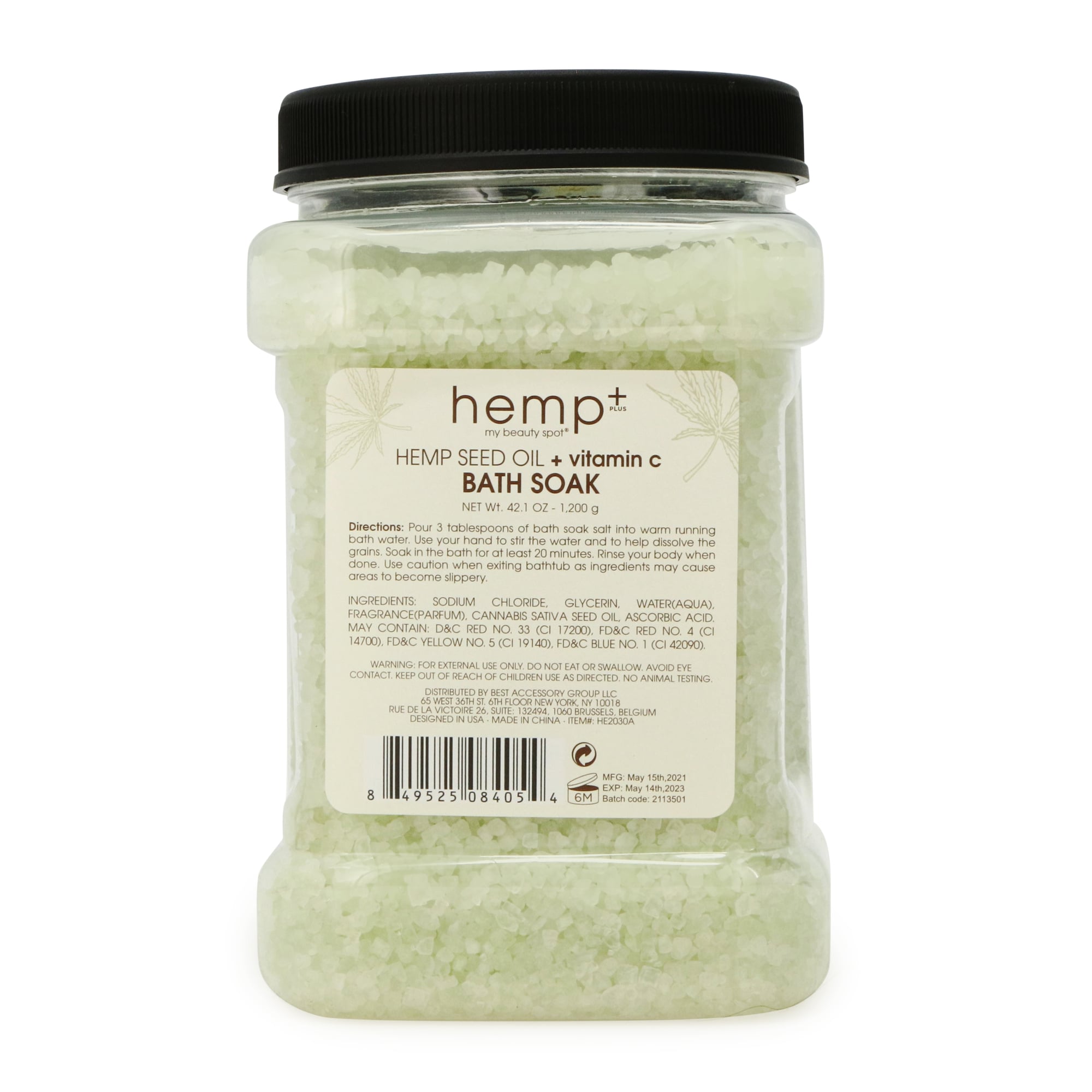 Hemp+ Bath Soak With Hemp Oil & Vitamin C 42oz