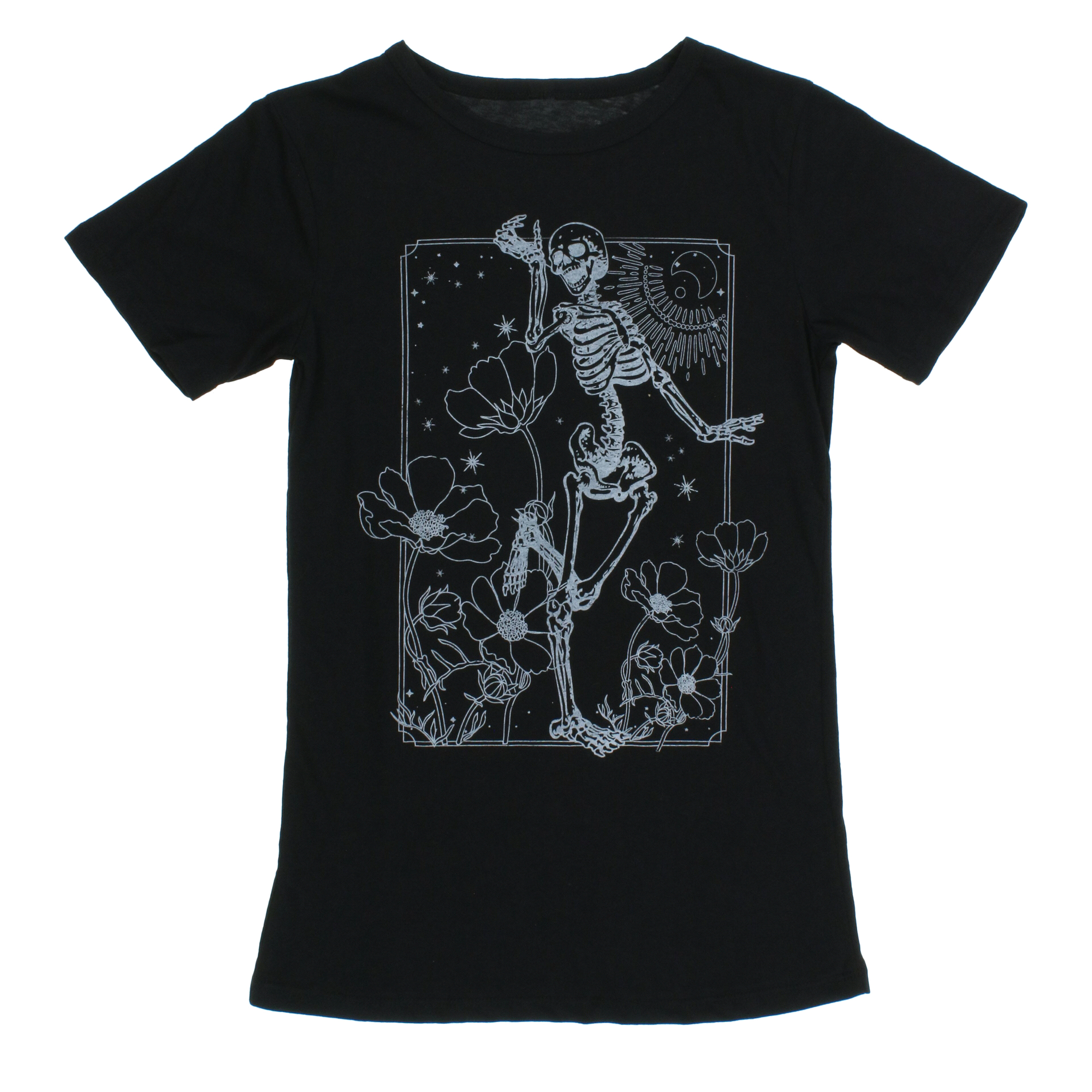 Juniors Skeleton Sketch Graphic Tee