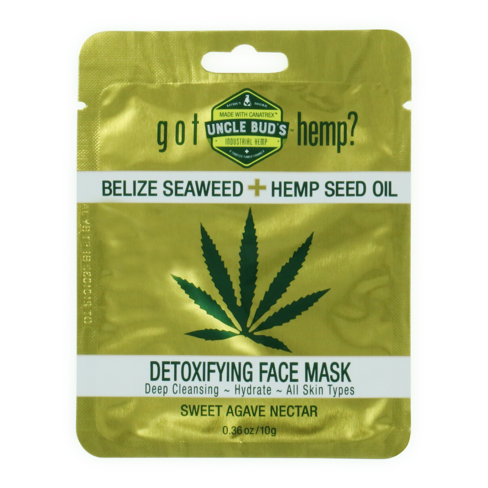 Uncle Bud's® Belize Seaweed + Hemp Seed Oil Detoxifying Face Mask