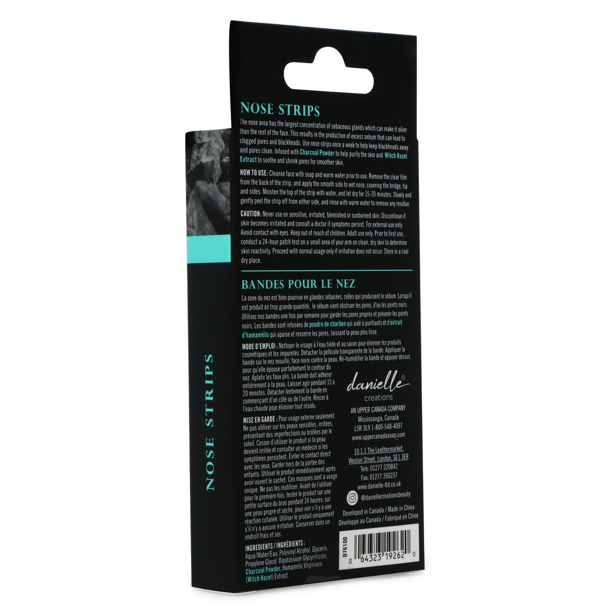Danielle Creations® Detoxifying Charcoal Nose Strips 8-Count