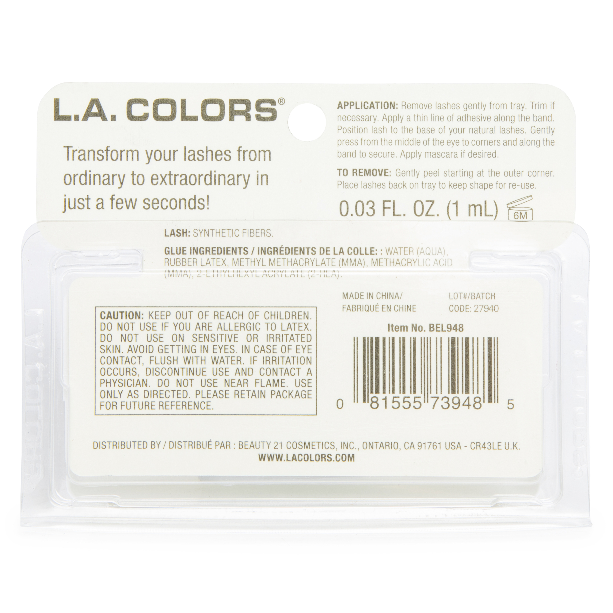 L.A. Colors® Dramatilash False Eyelash Kit