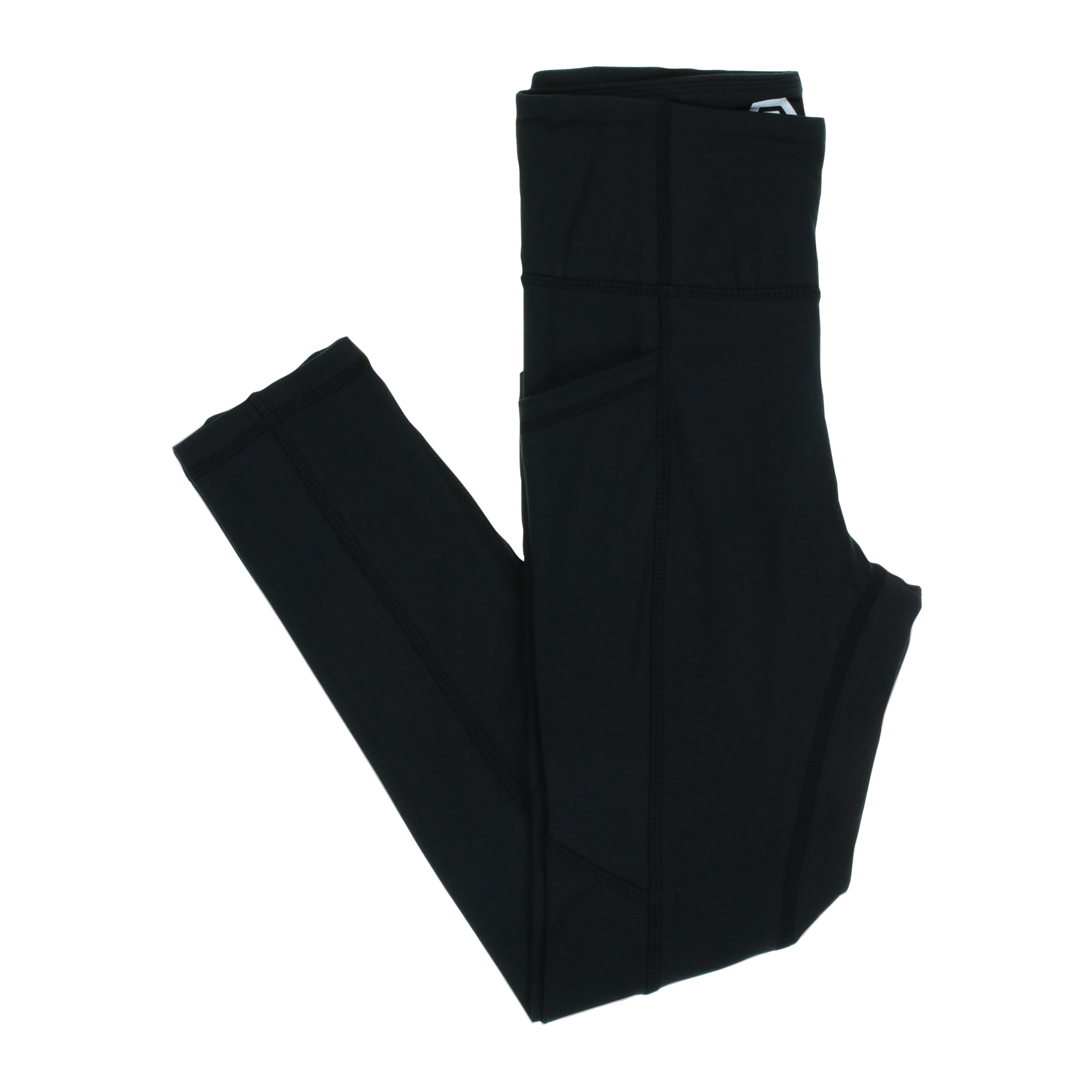 Black High Waist Active Leggings With Pockets