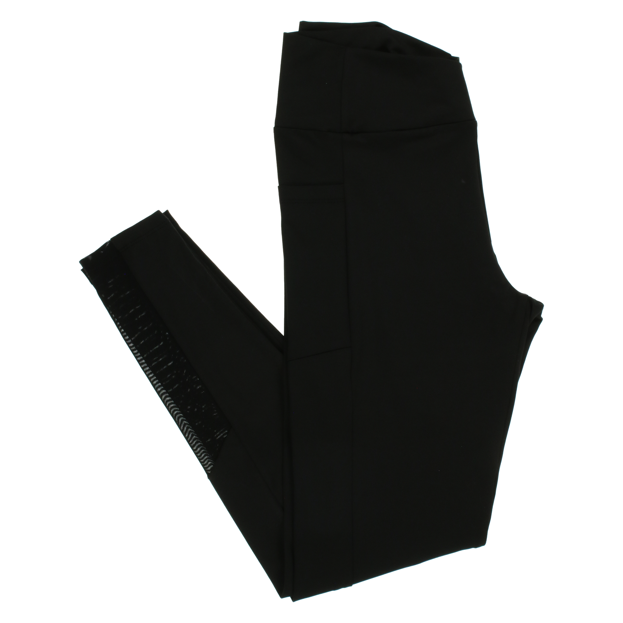 Black High Waist Crossover Leggings