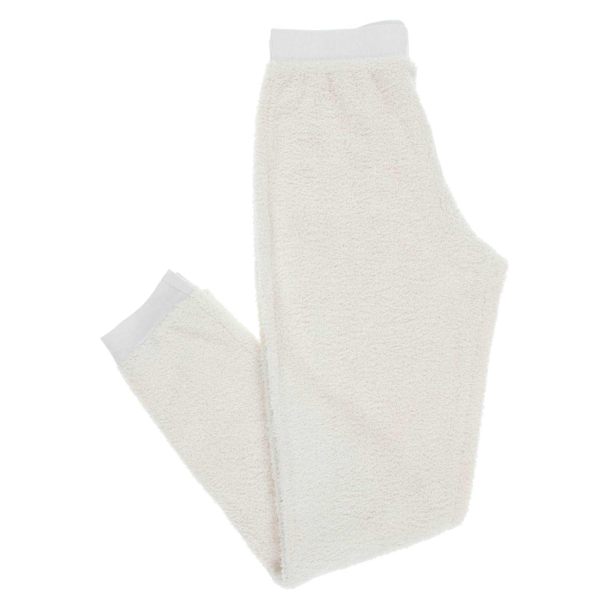 Cream Cozy Teddy Joggers