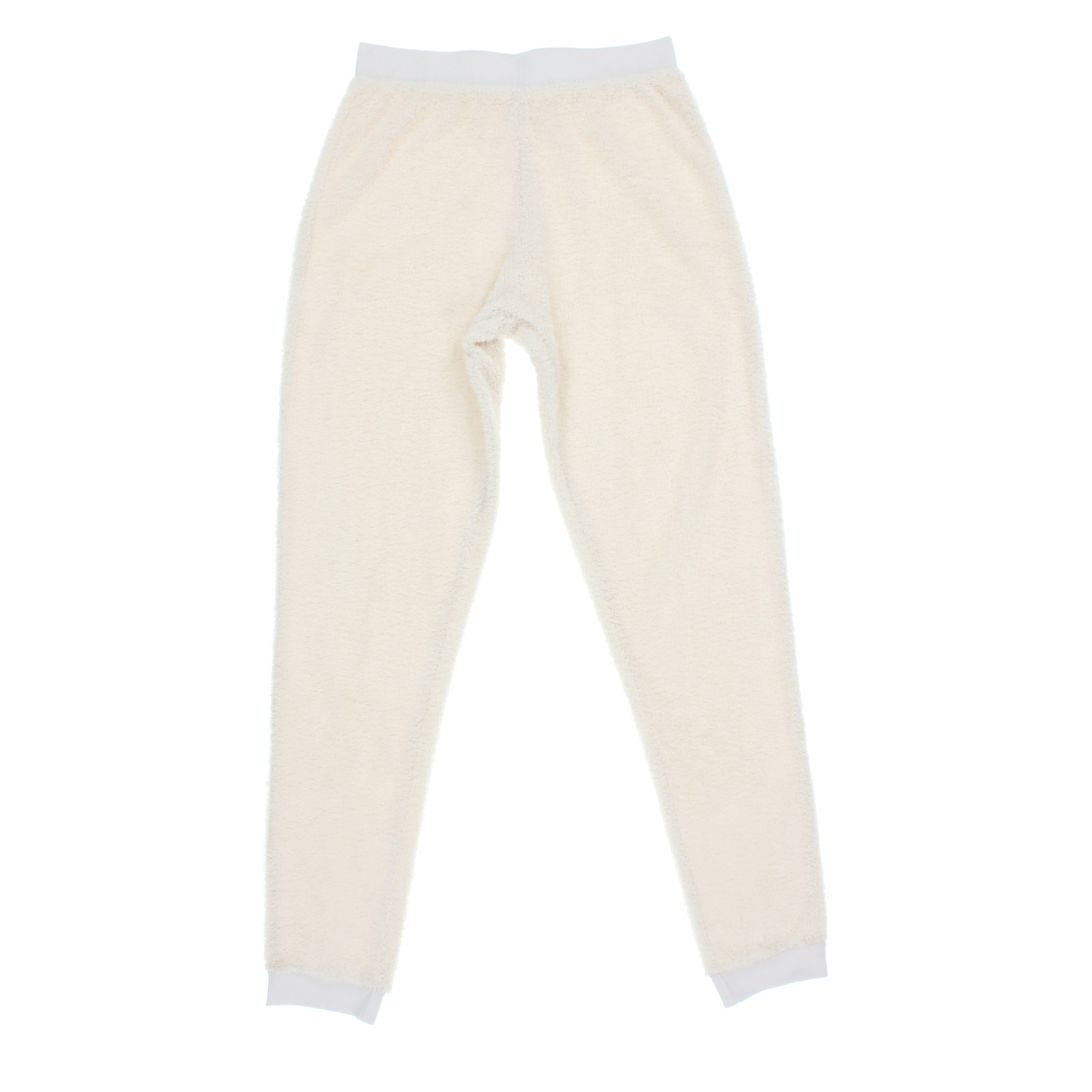 Cream Cozy Teddy Joggers