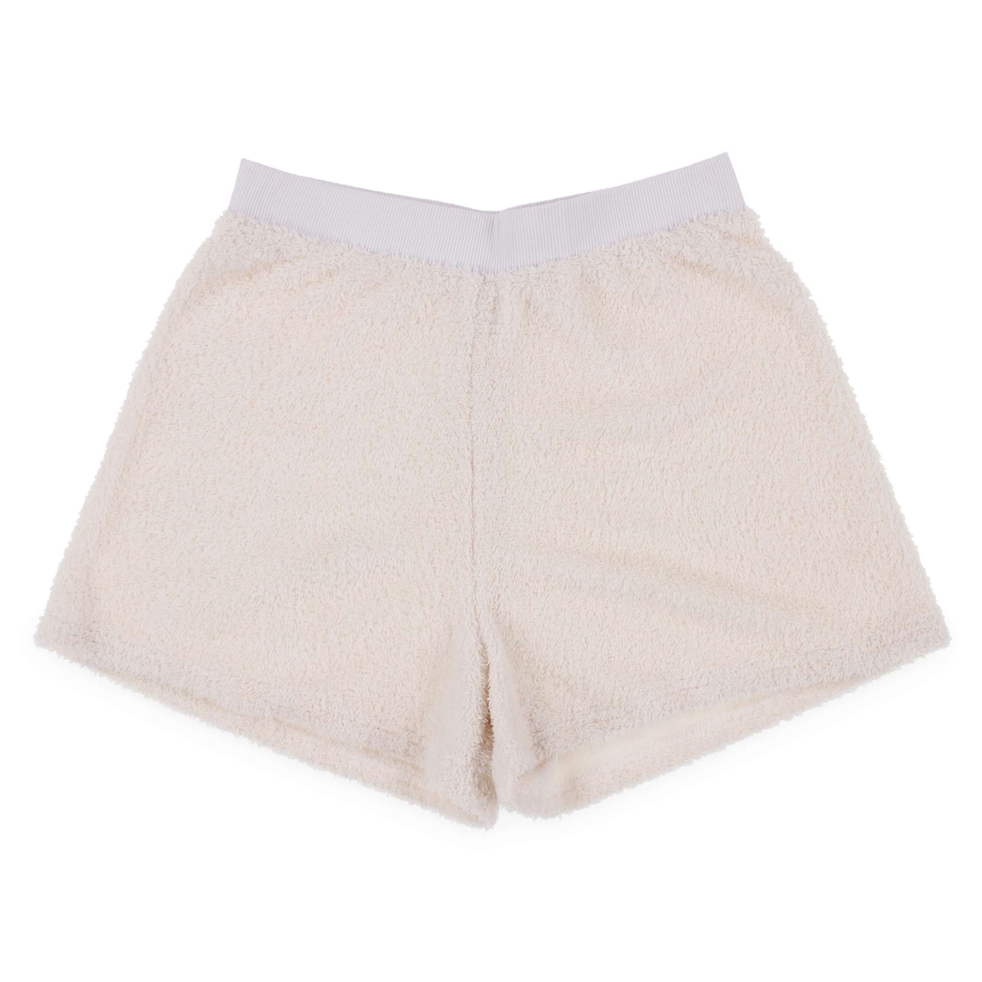 Cream Cozy Teddy Lounge Shorts