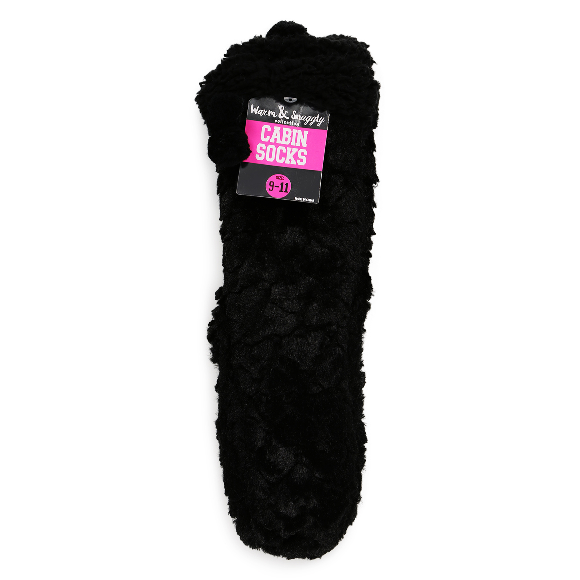 Faux Fur Cabin Socks, 1 Pair