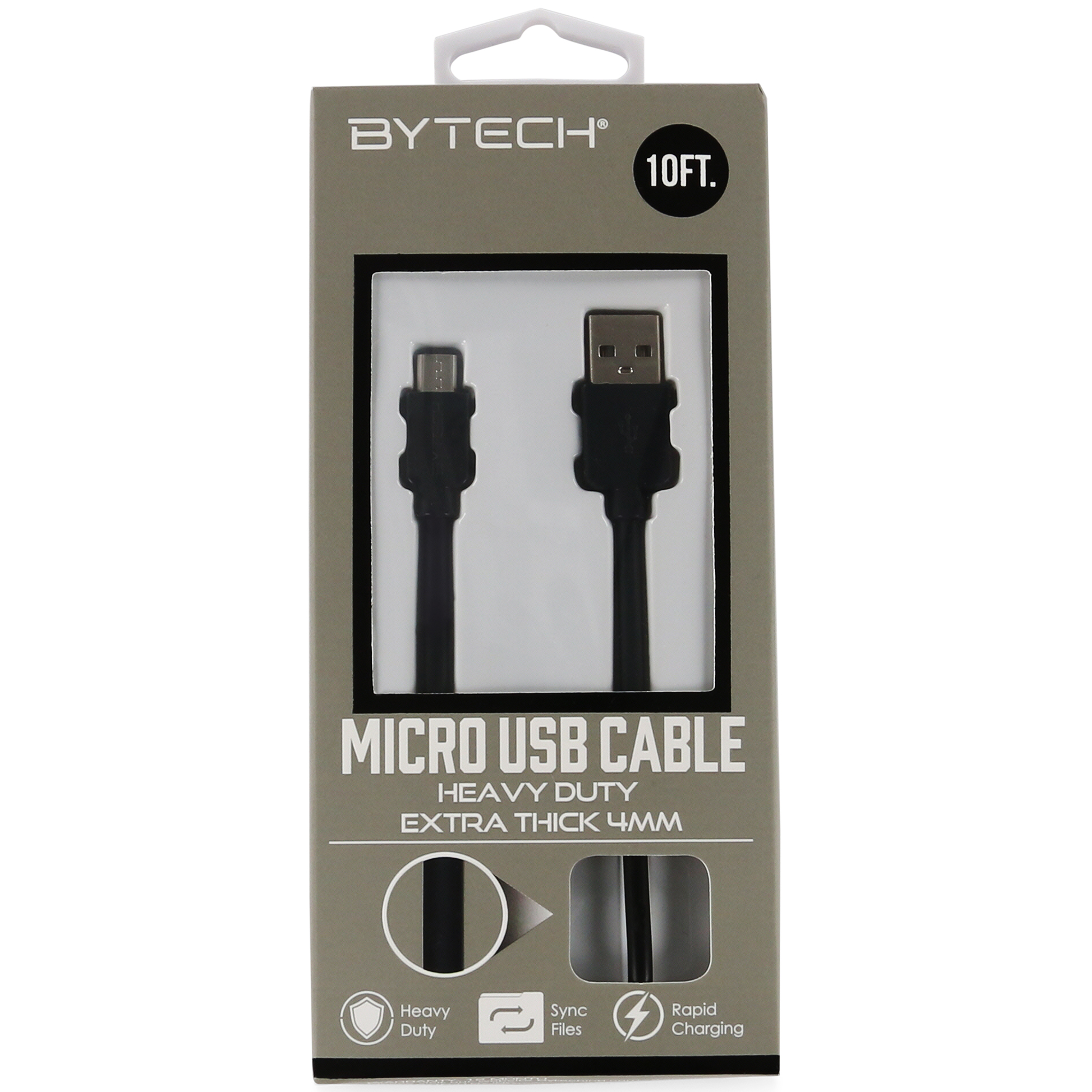 10ft Heavy Duty Micro-USB Cable