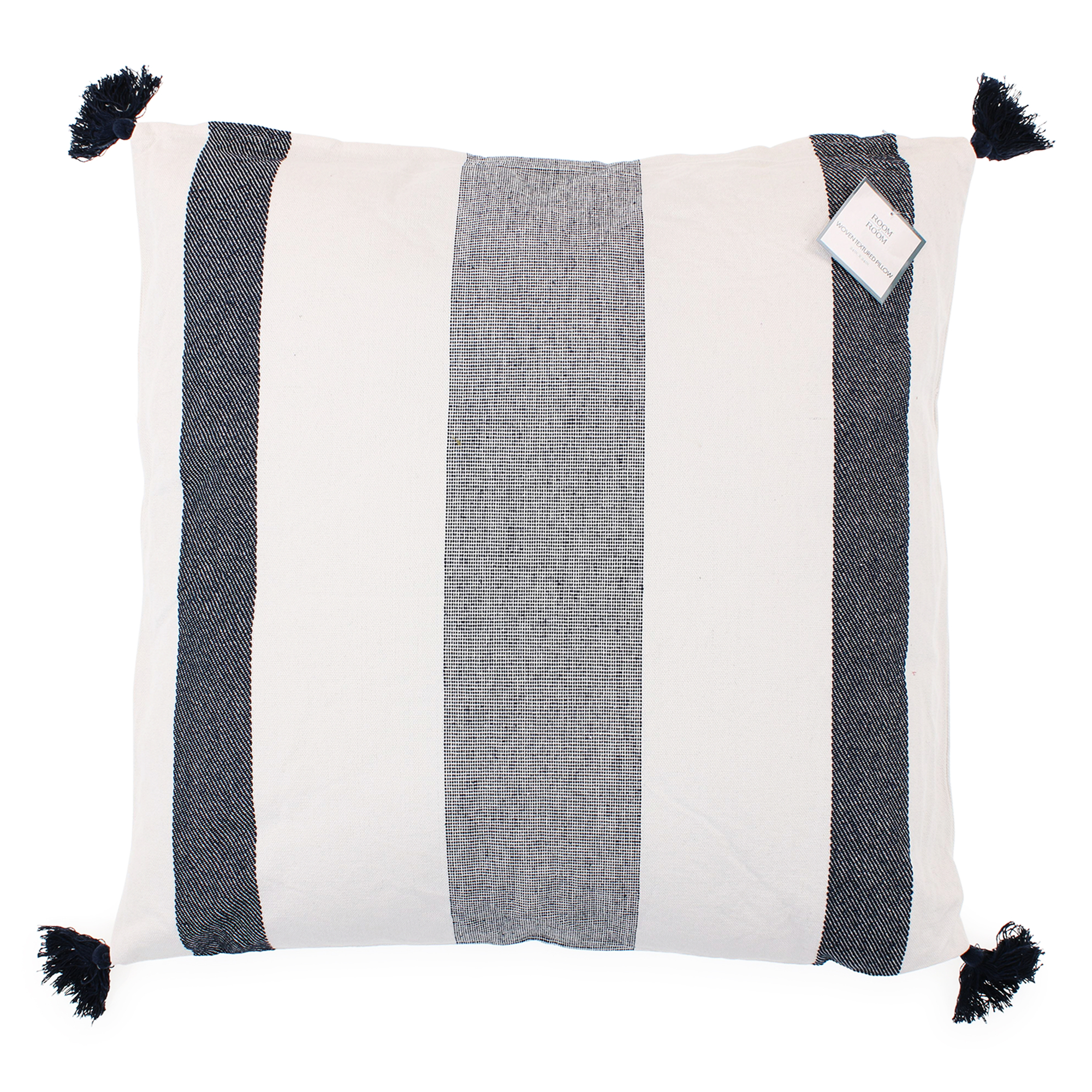 Extra-Large Woven Throw Pillow 24in x