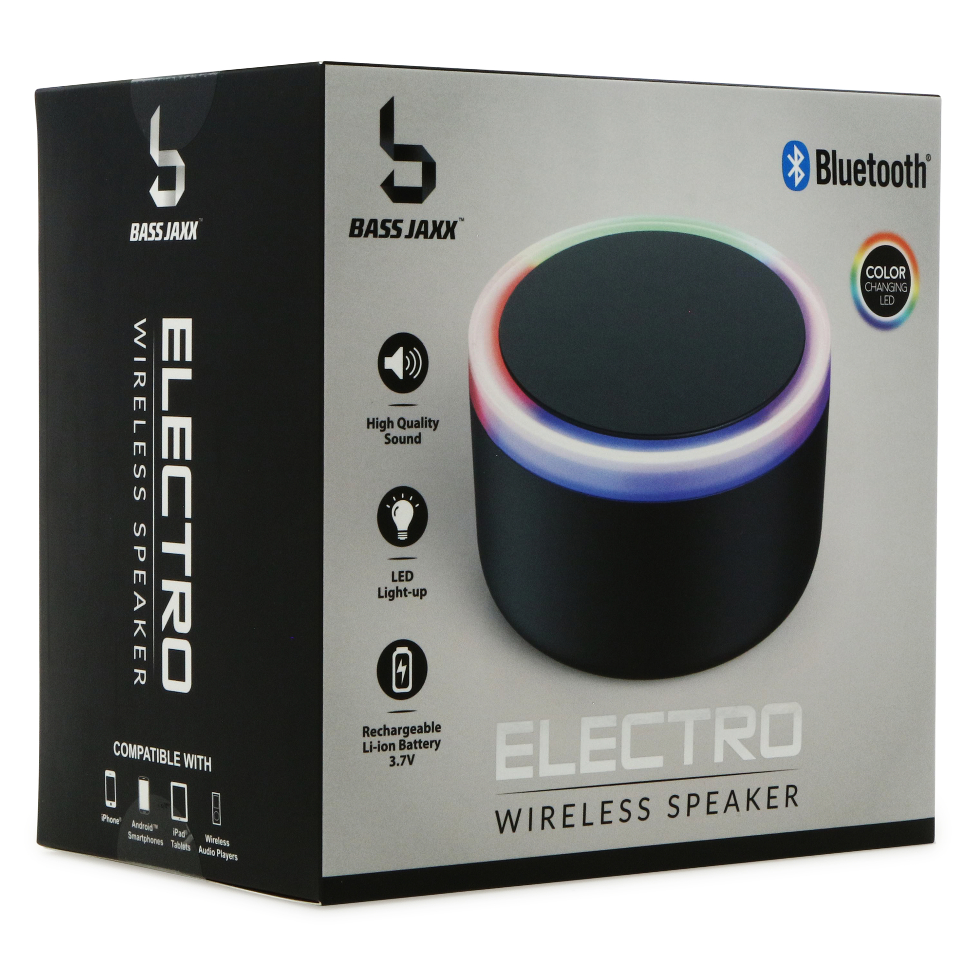 Electro Bluetooth® Speaker With Color-Changing LED Lights