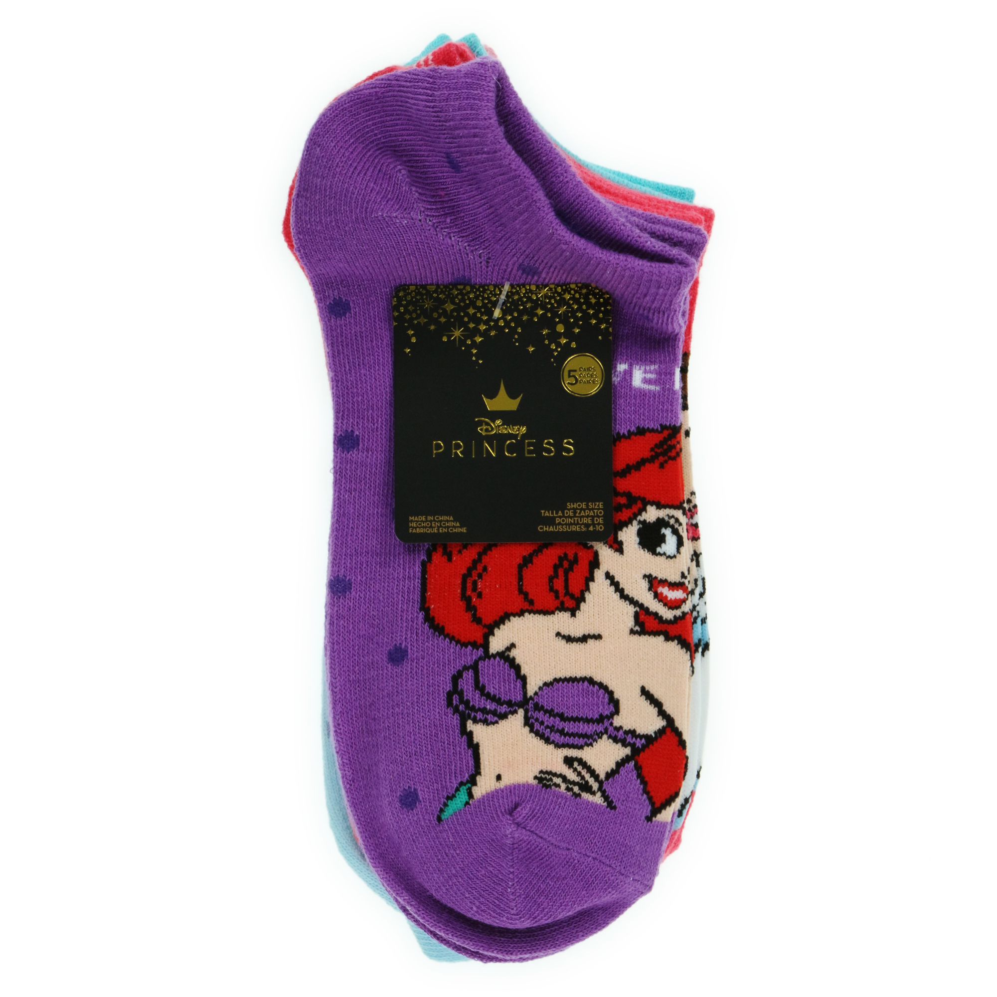 Disney Princess Ankle Socks 5-Pack