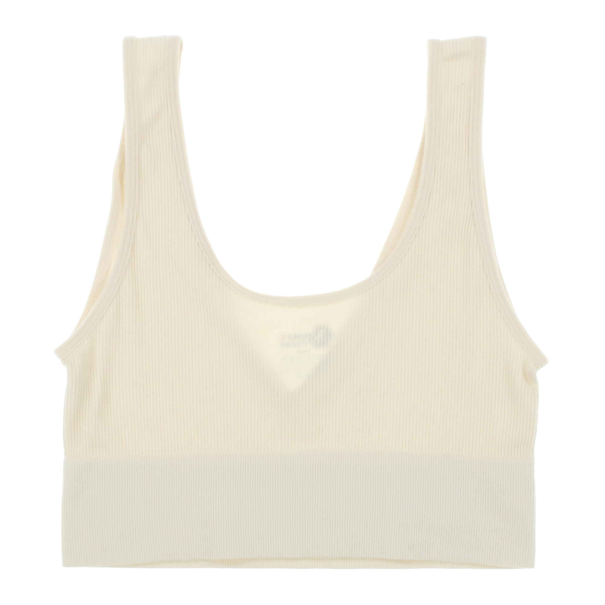 Blue V Neck Ribbed Bralette