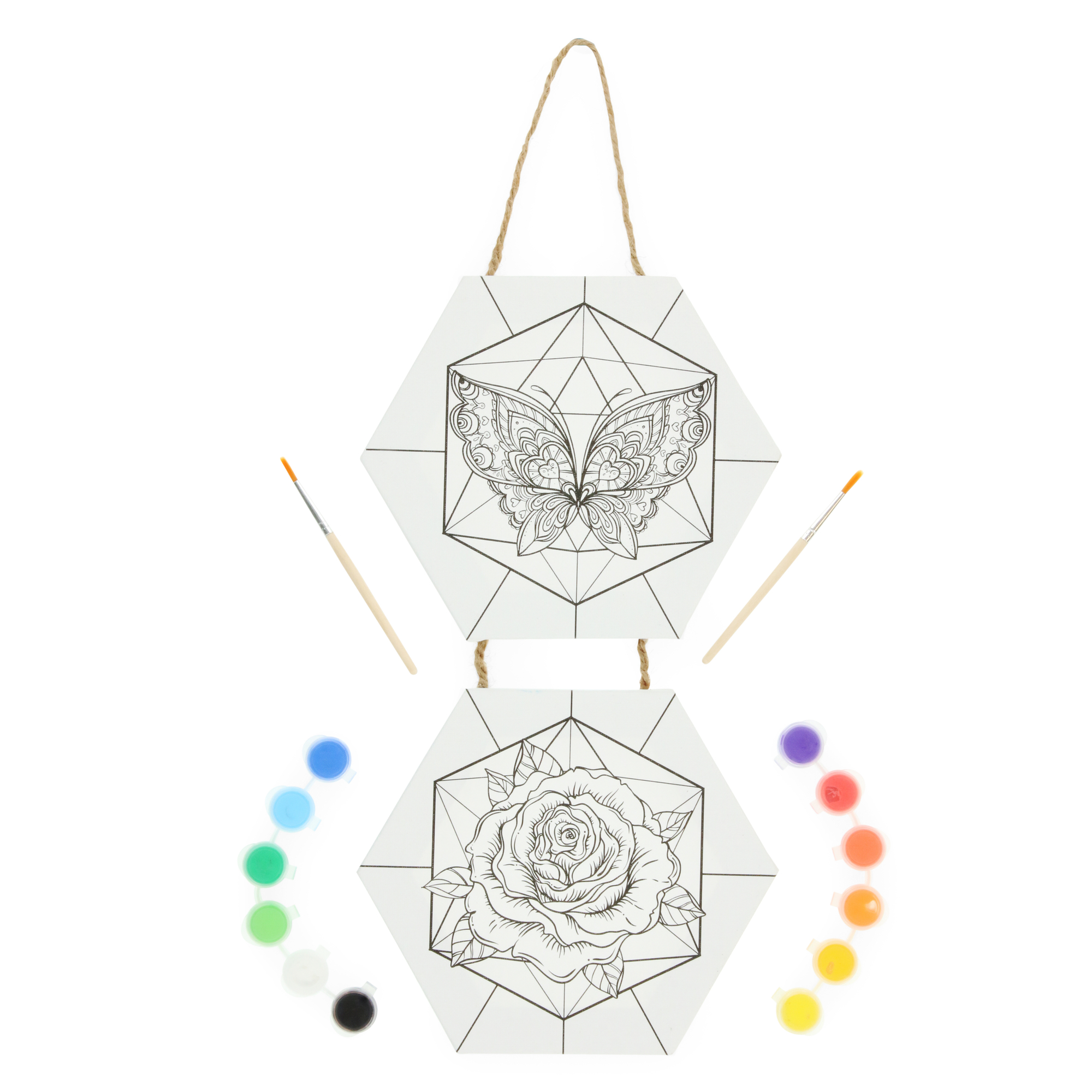 Paintable Hanging Canvas Art Set