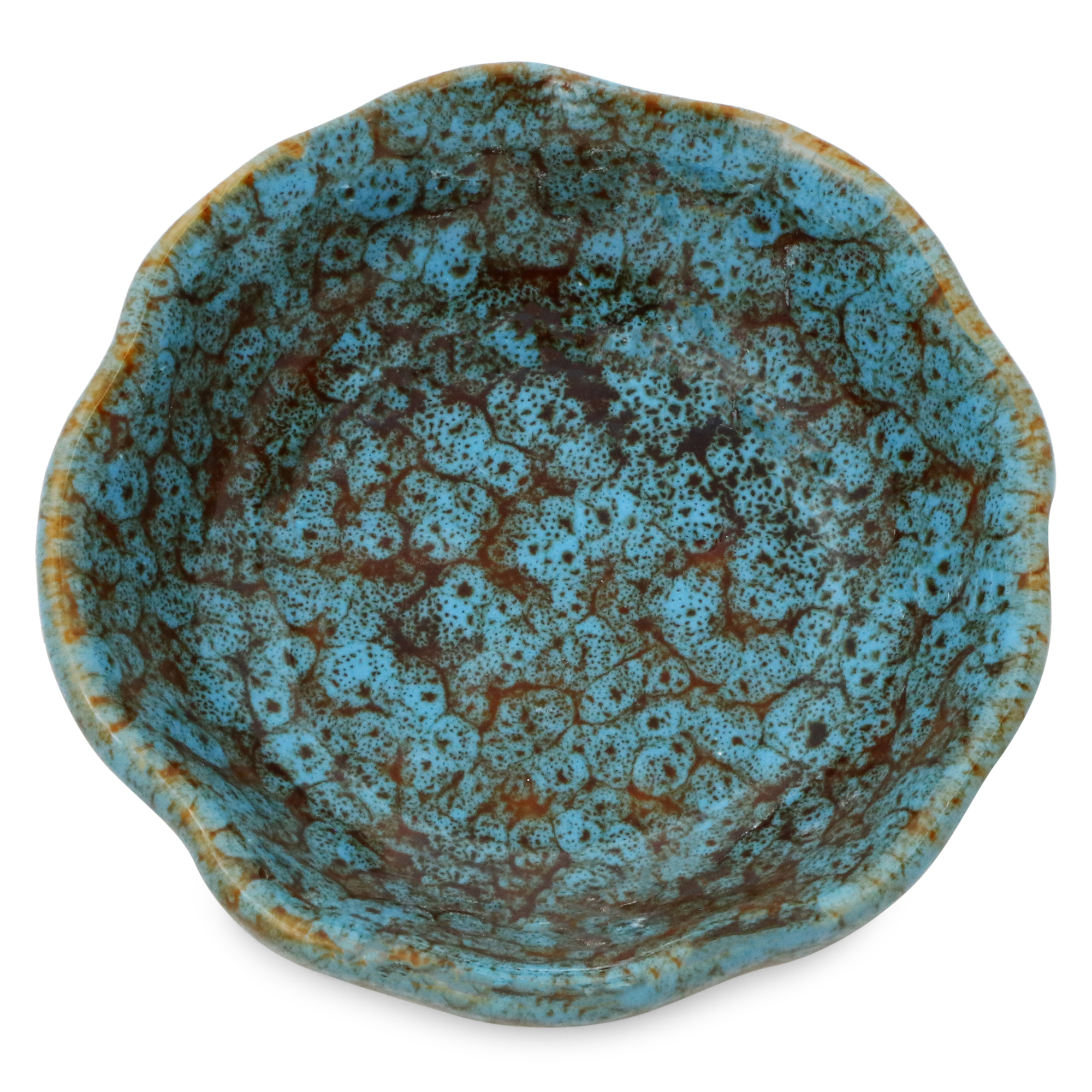 Glazed Ceramic incense Burner 4in