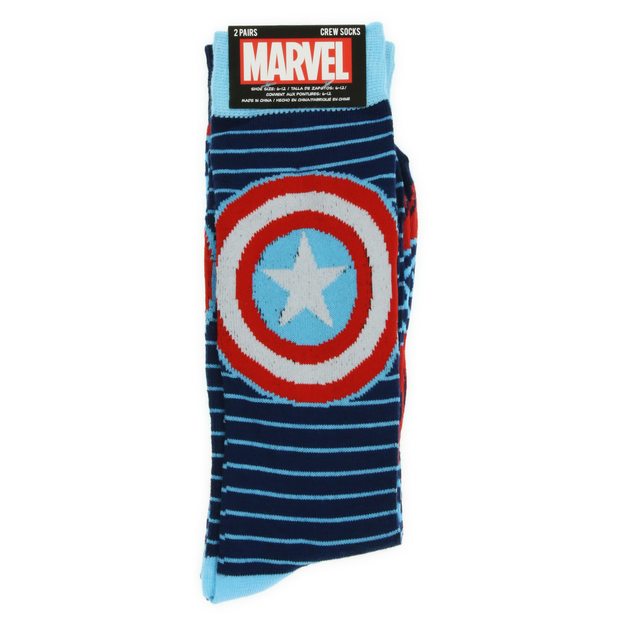 Marvel® Captain America™ Crew Socks 2-Pack