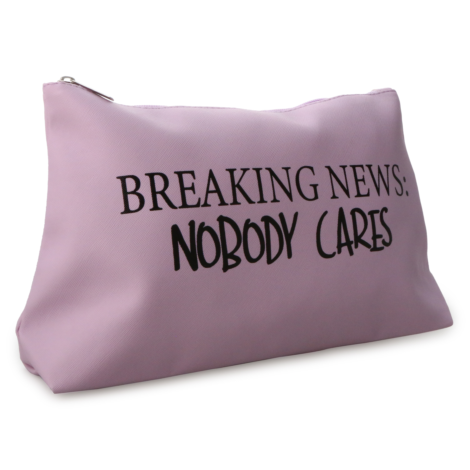 Makeup Bag 14.6in - Breaking News: Nobody Cares