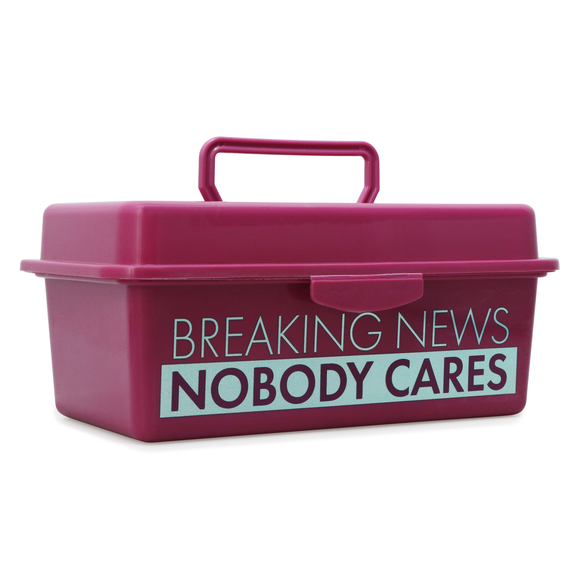 Storage Box With Organizer Tray 9.6in - Breaking News, Nobody Cares