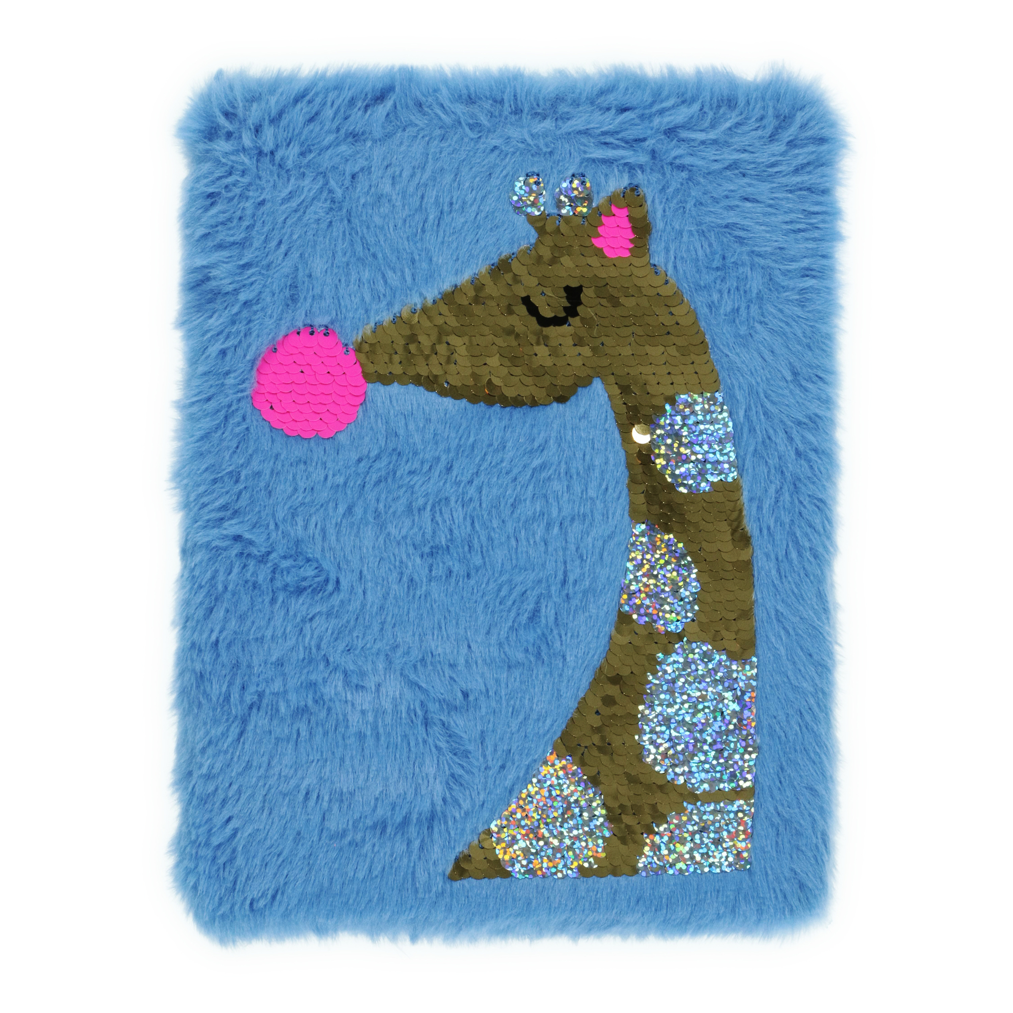 Sequin Cat Plush Journal