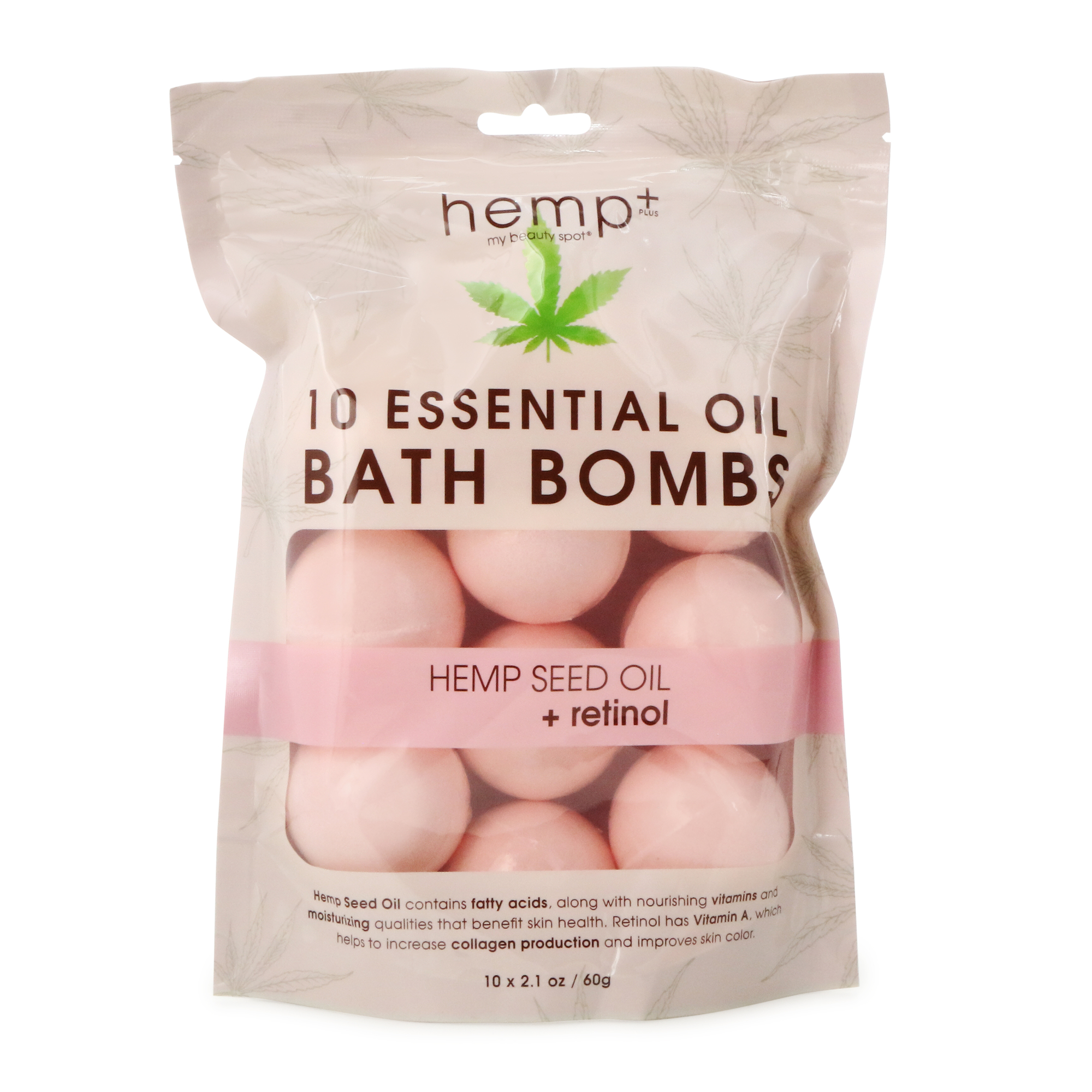 Hemp Seed Oil + Retinol Bath Bombs 10-Count