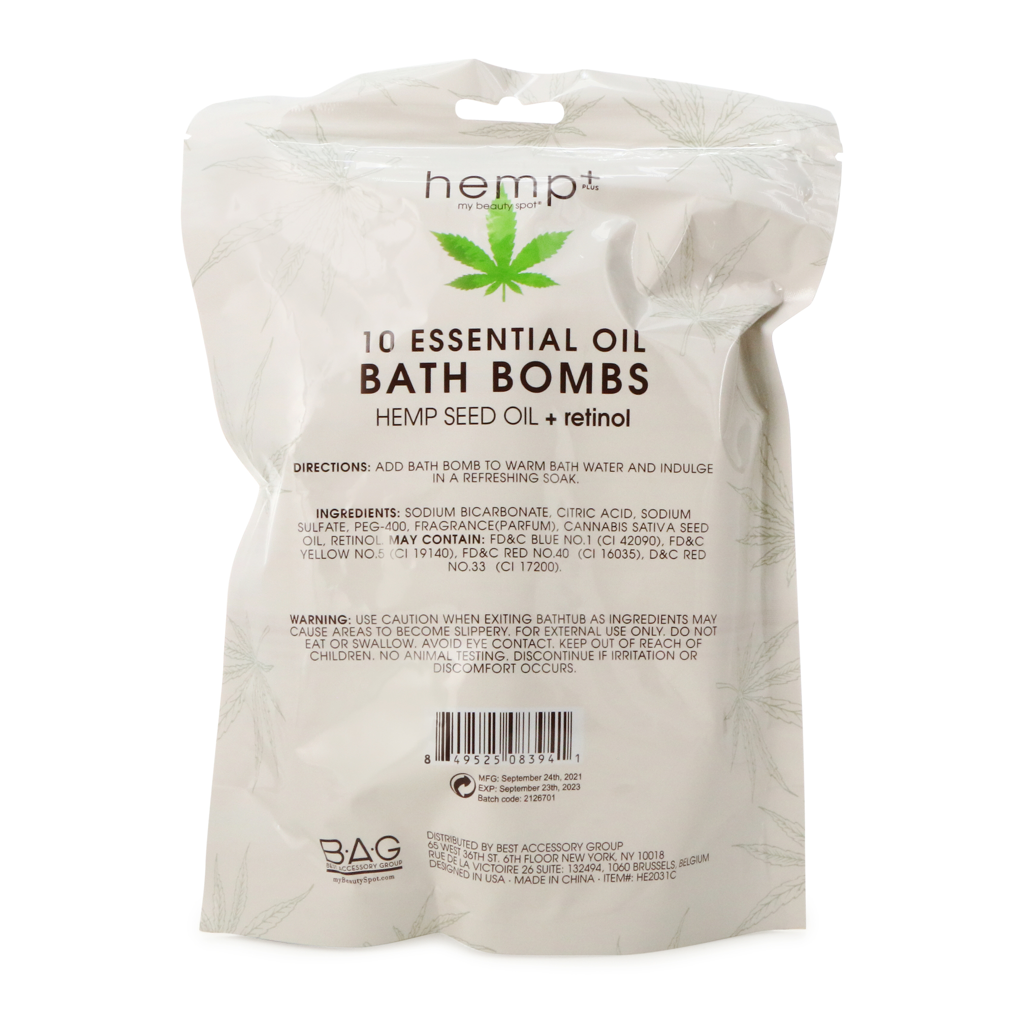 Hemp Seed Oil + Retinol Bath Bombs 10-Count