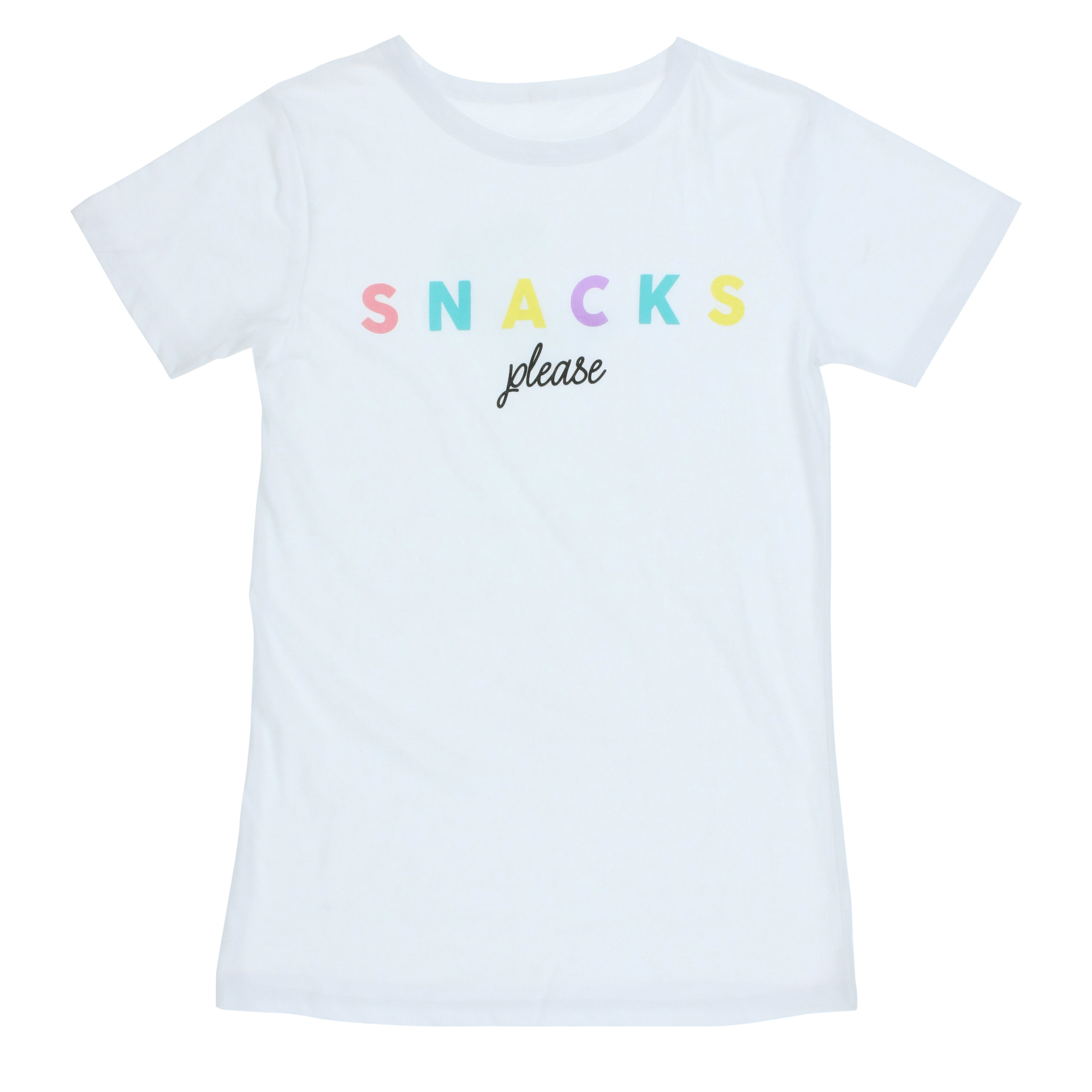 Juniors 'snacks Please' Graphic Tee