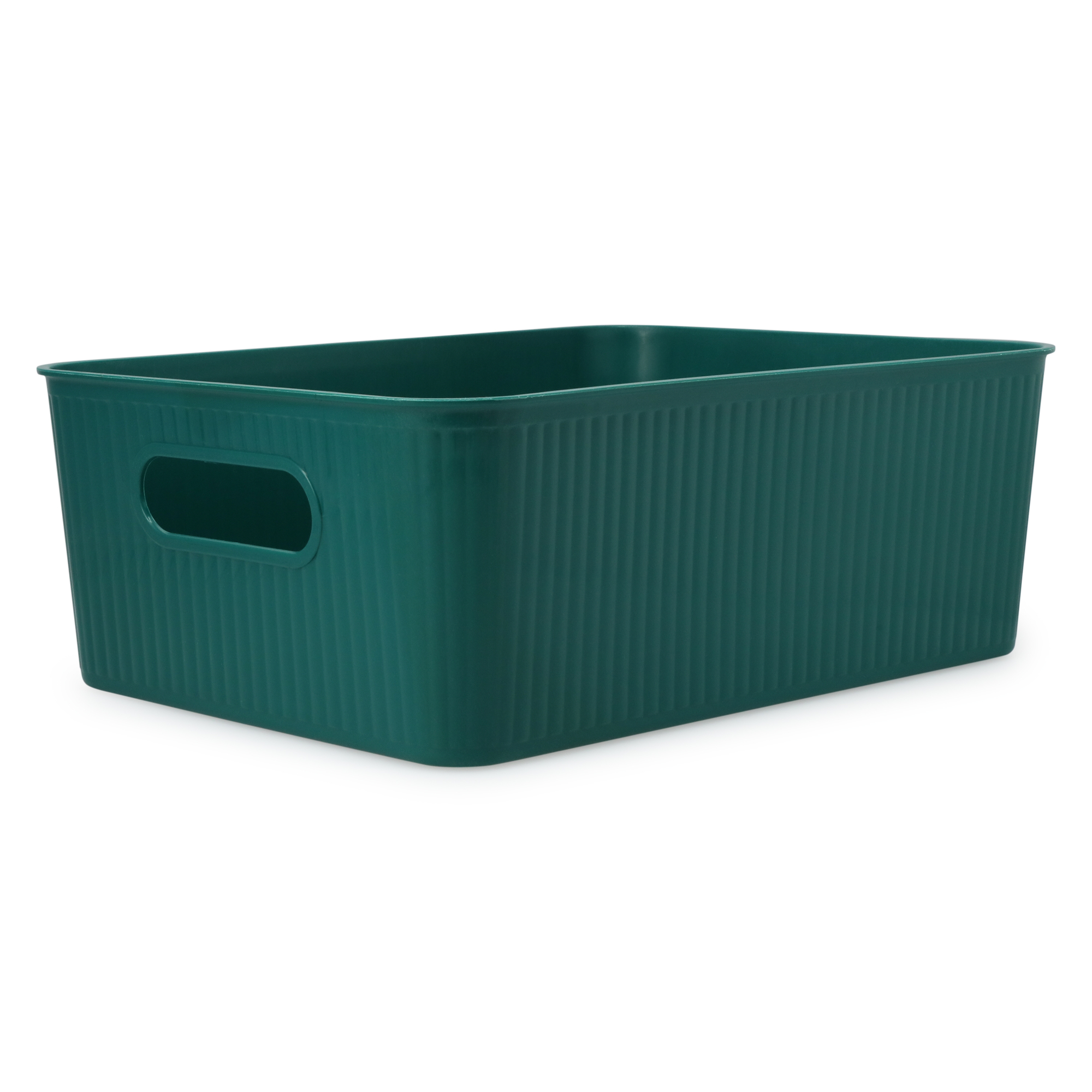 Large Emerald Green Storage Bin 14in x 10in