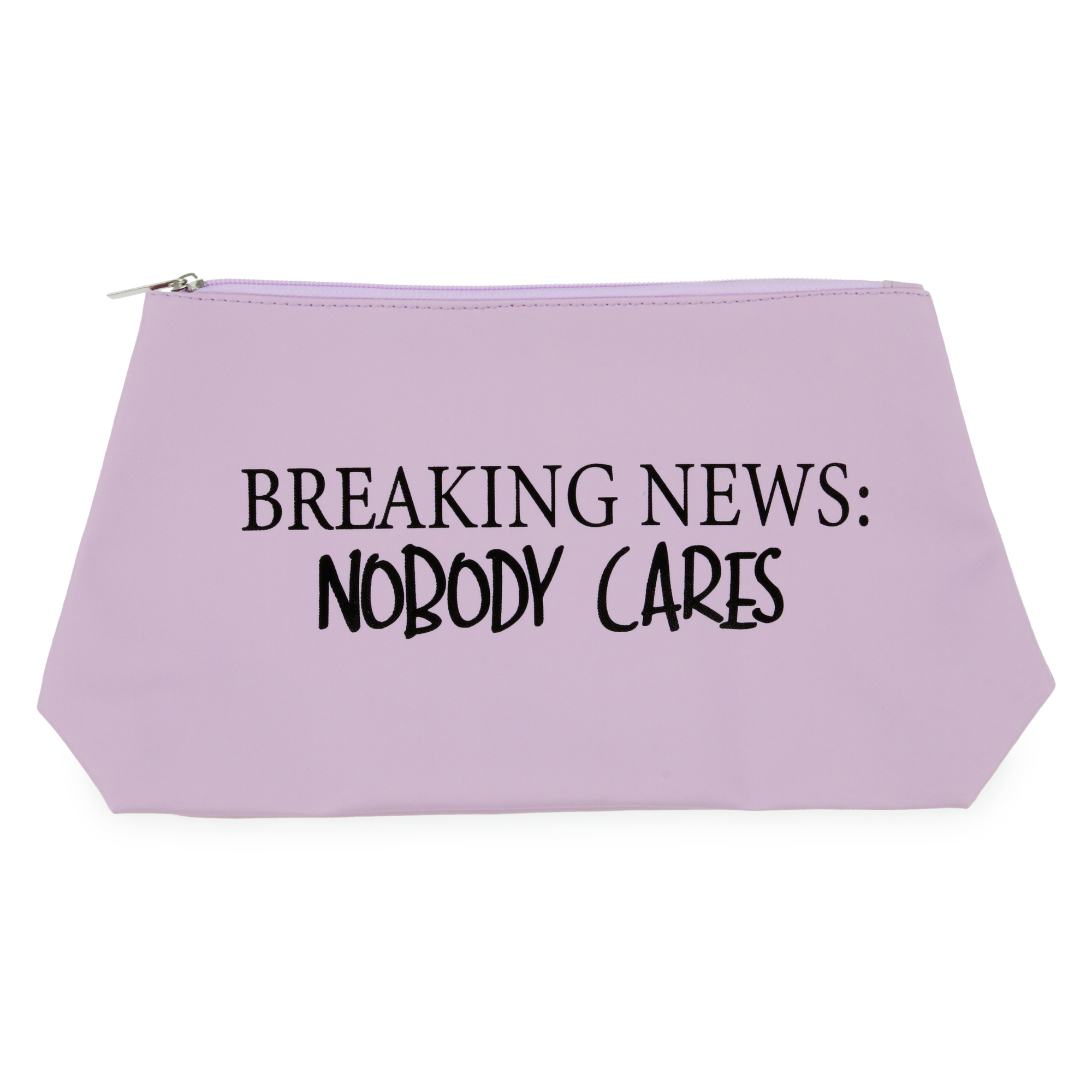 Makeup Bag 14.6in - Breaking News: Nobody Cares