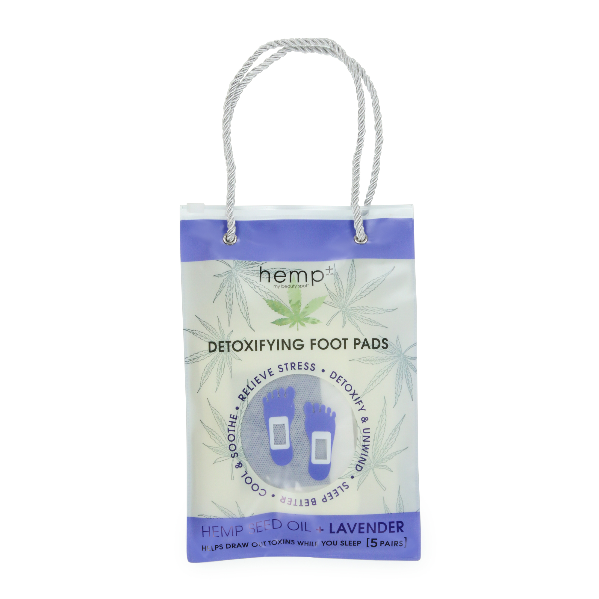 Hemp+ Detoxifying Foot Pads With Lavender, 5 Pairs