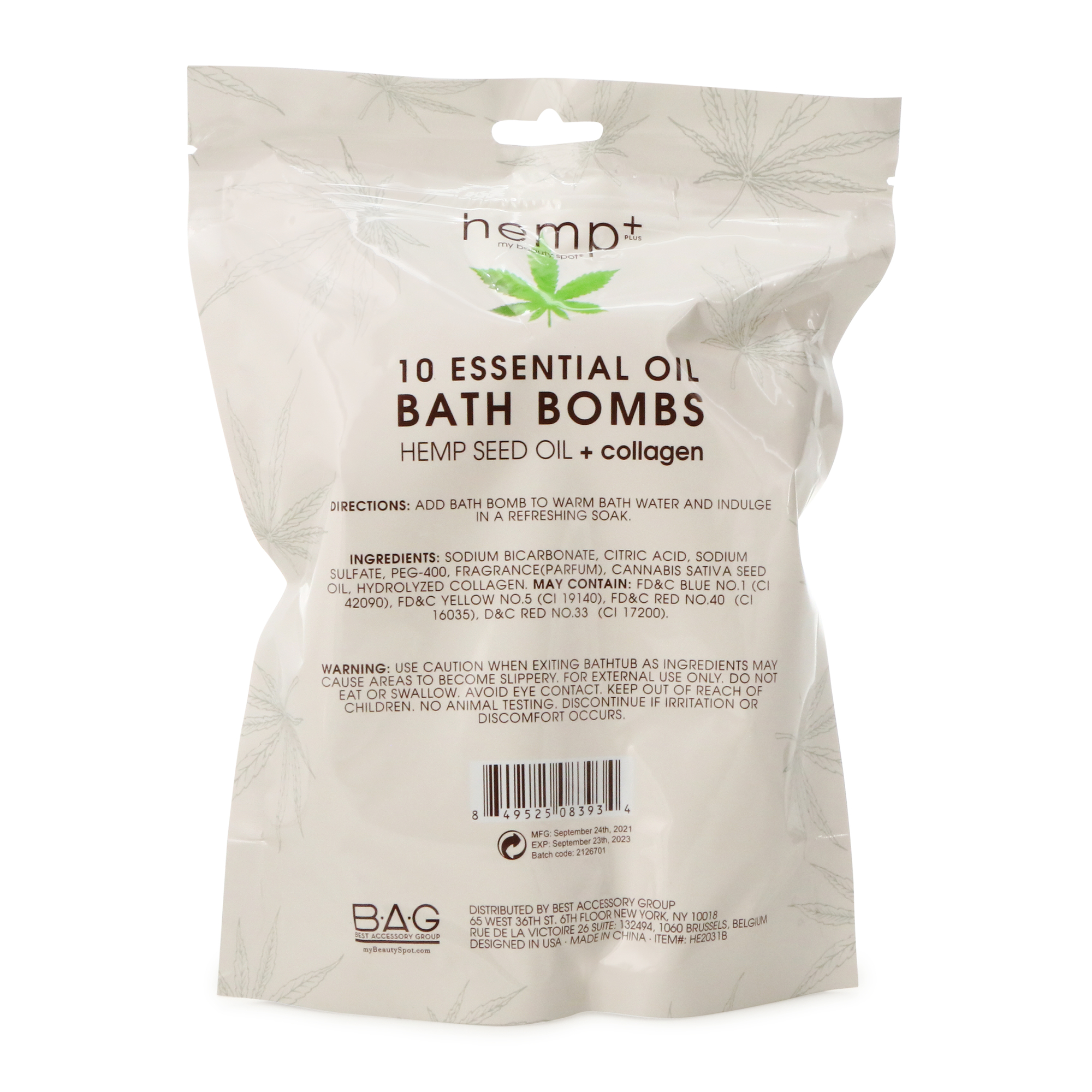 Hemp Seed Oil + Collagen Bath Bombs 10-Count
