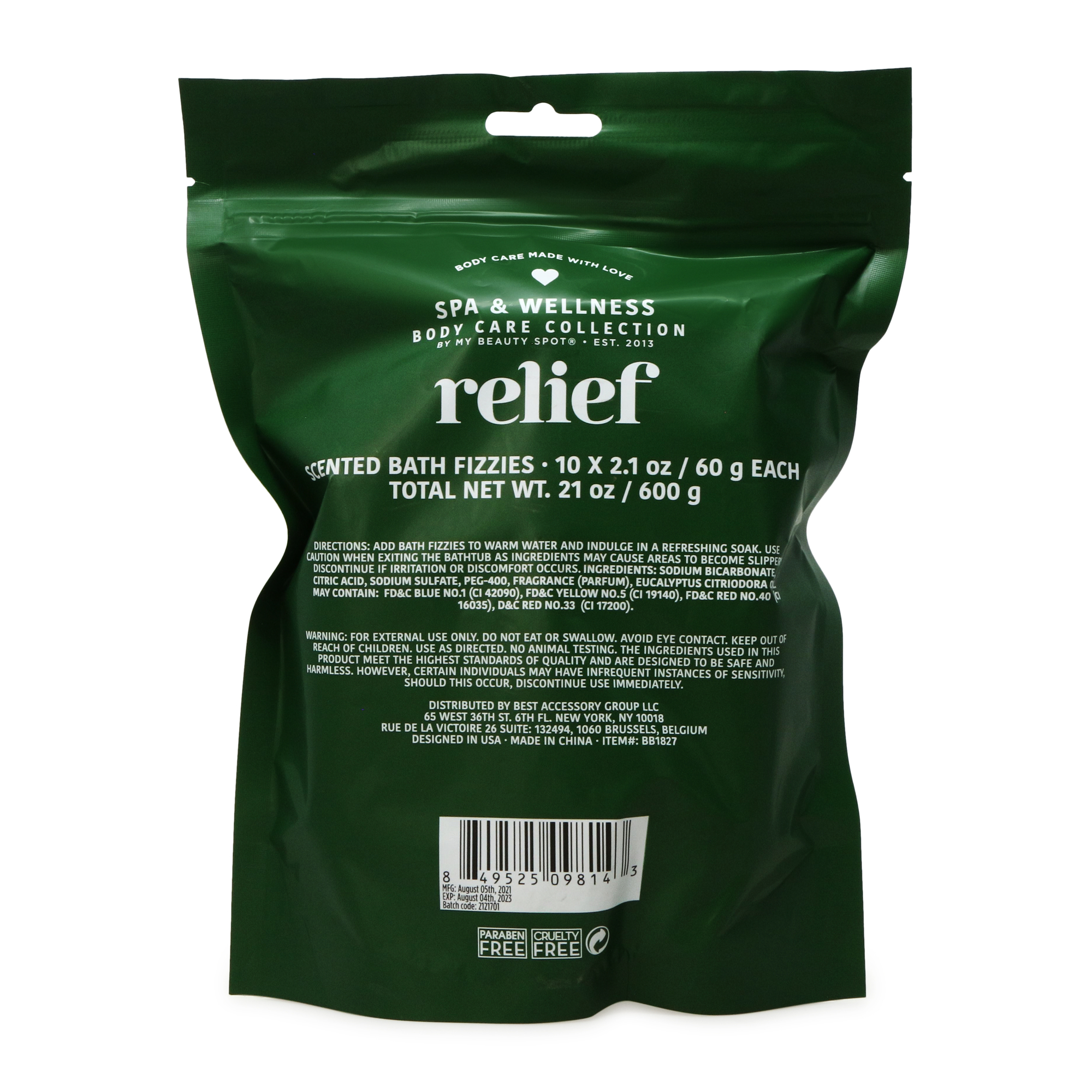 10-Count Scented Bath Fizzies With Eucalyptus Oil