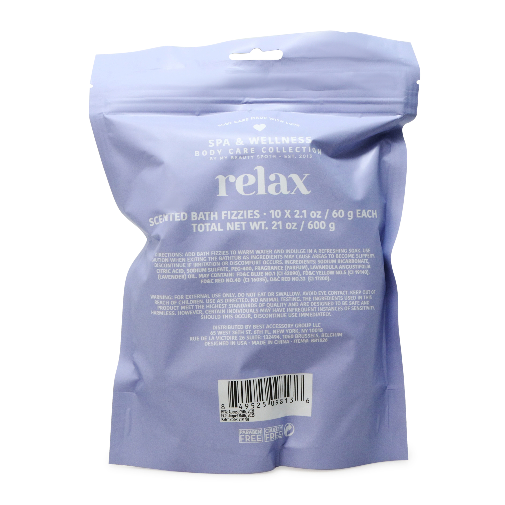 10-Count Scented Bath Fizzies With Lavender Oil
