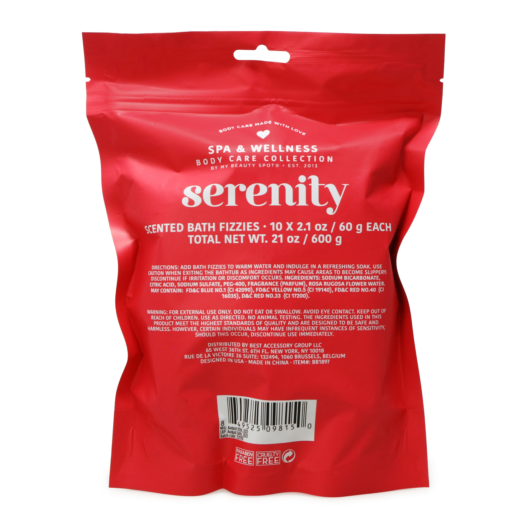 10-Count Scented Bath Fizzies With Rosewater