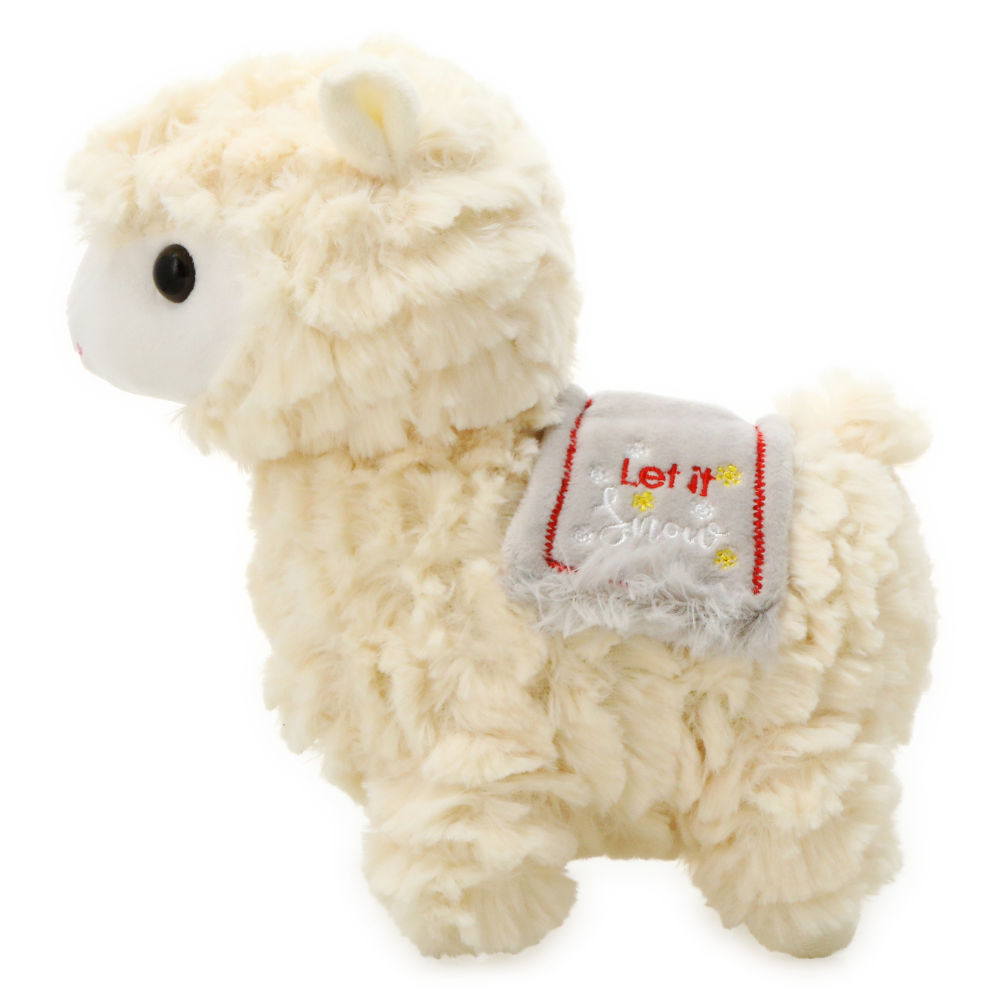 Winter Llama Stuffed Animal With Quote Blanket 9in