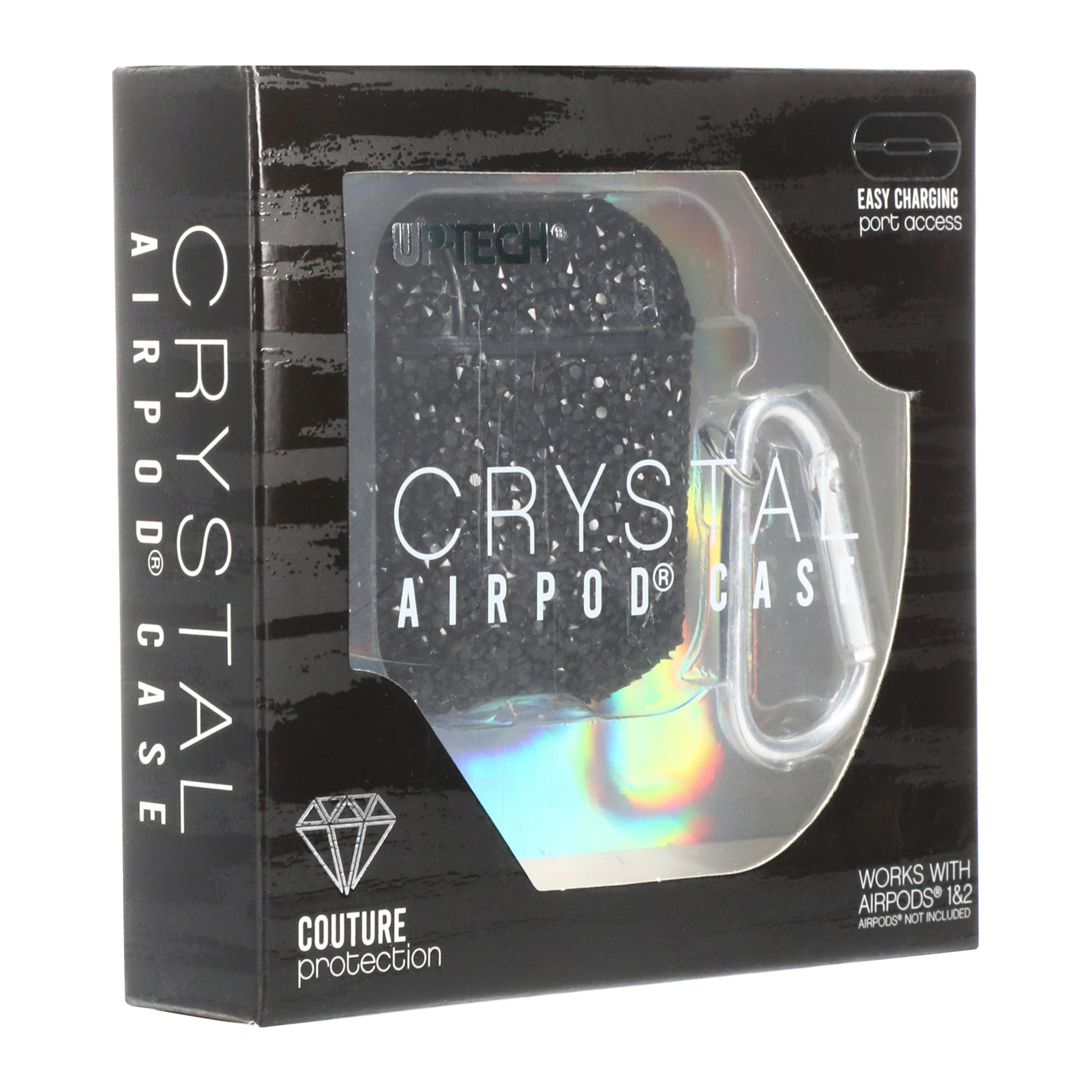 Black Crystal Case For Airpods® Gen 1/2