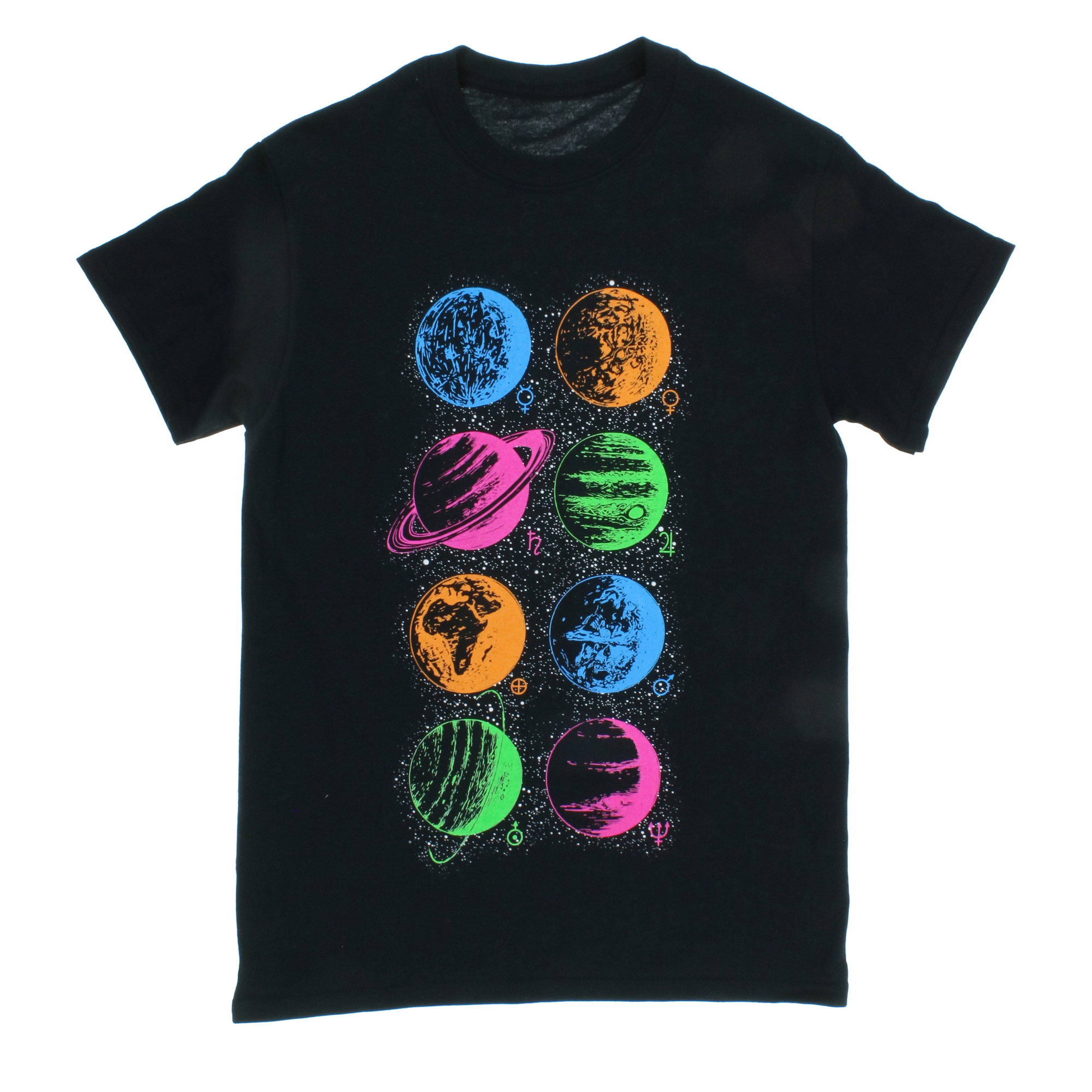 Neon Planets Graphic Tee