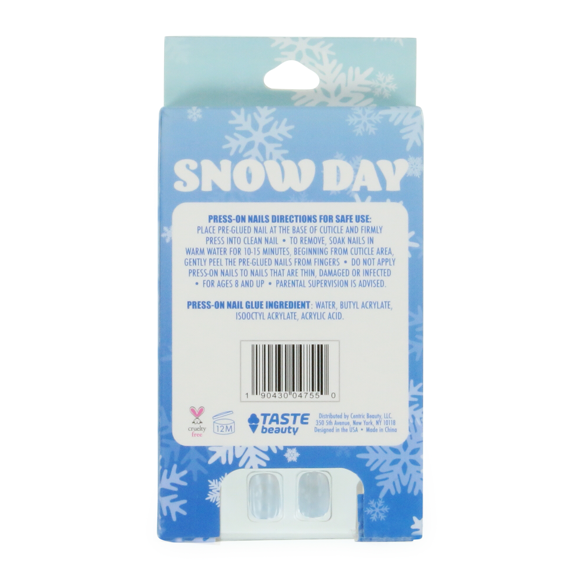 Snow Day Press-On Nails 18-Piece Set