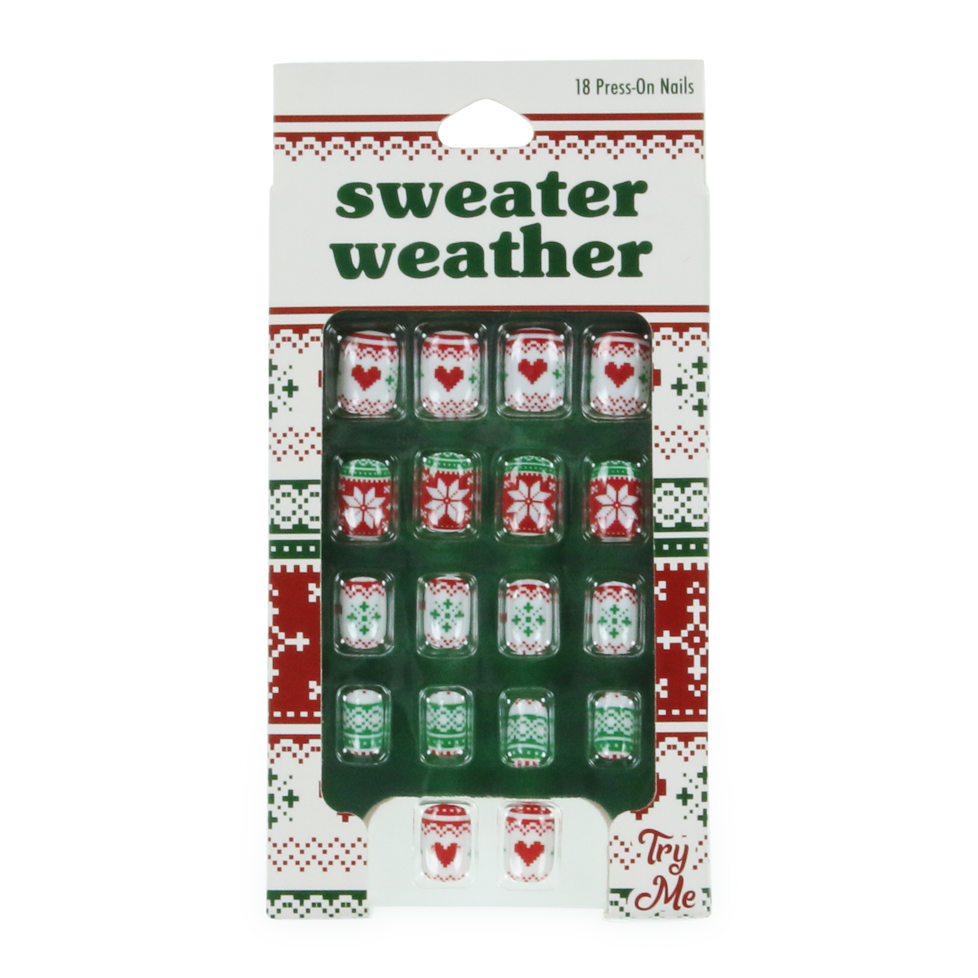 Sweater Weather Press-On Nails 18-Piece Set