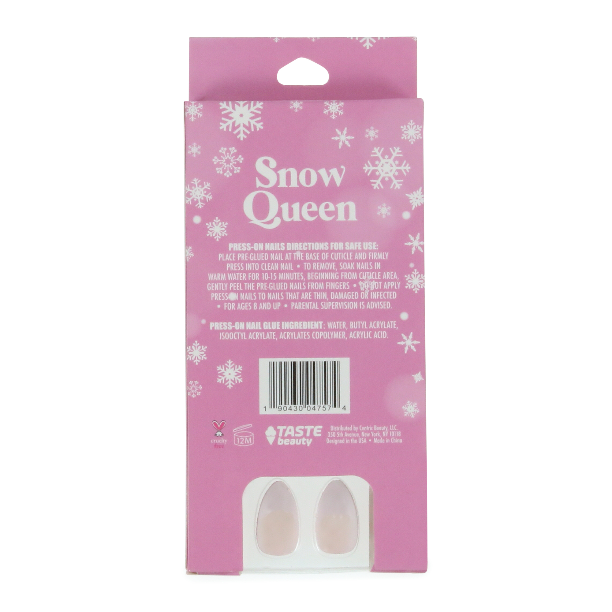 Snow Queen Press-On Nails 18-Piece Set