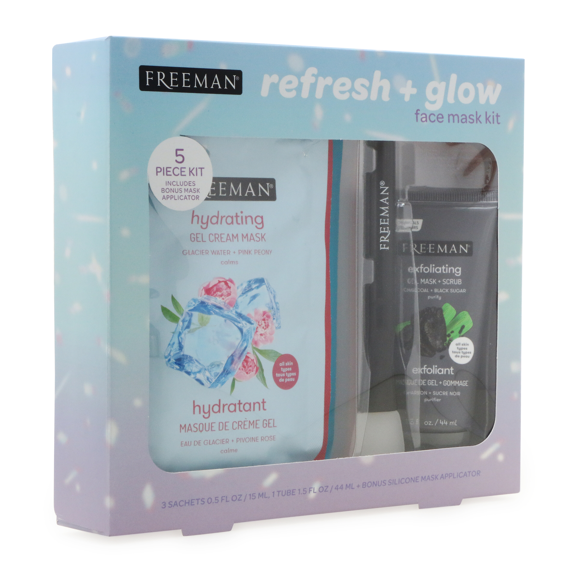 Freeman® Refresh + Glow Face Mask Kit 5-Piece