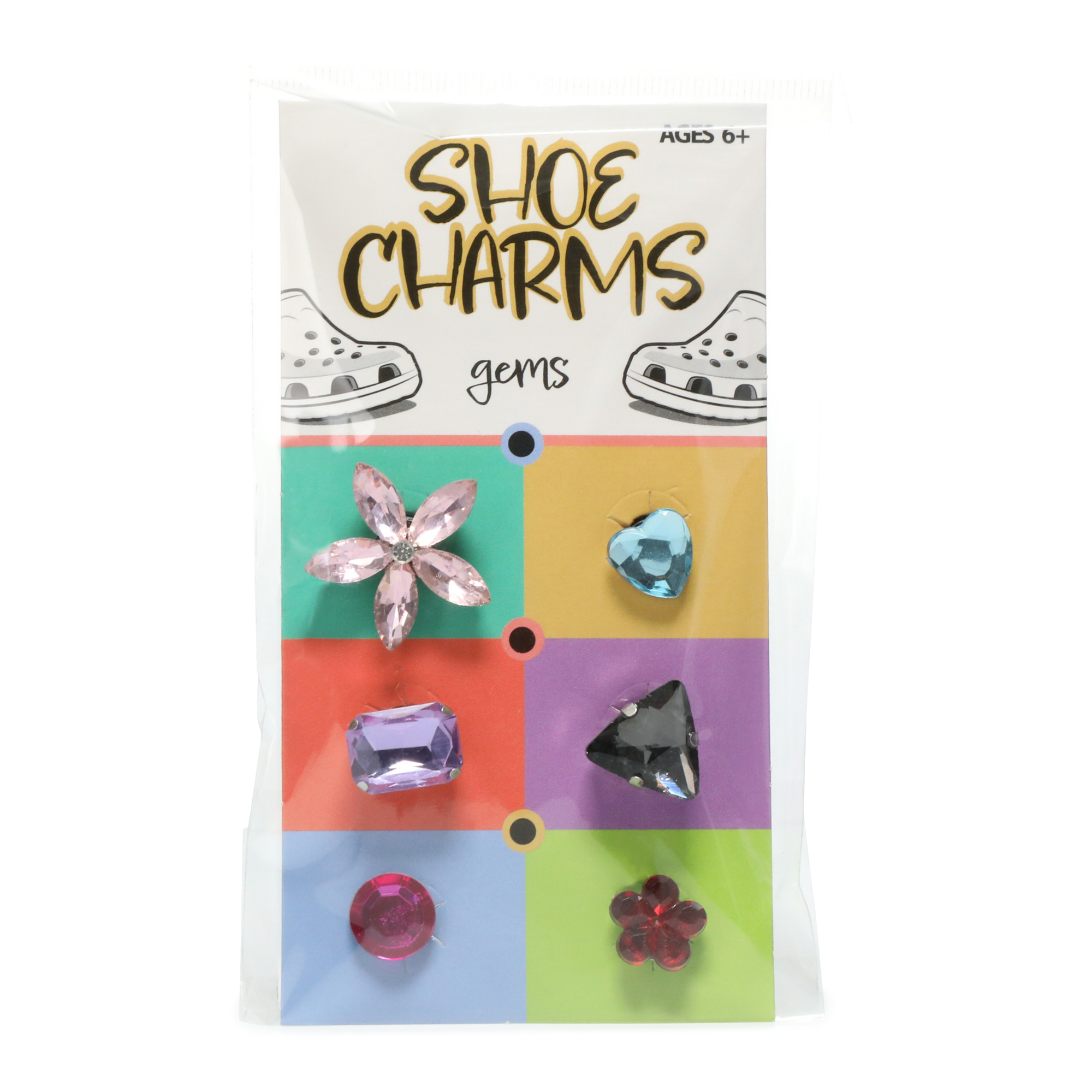 Flower Shoe Charms 6-Pack