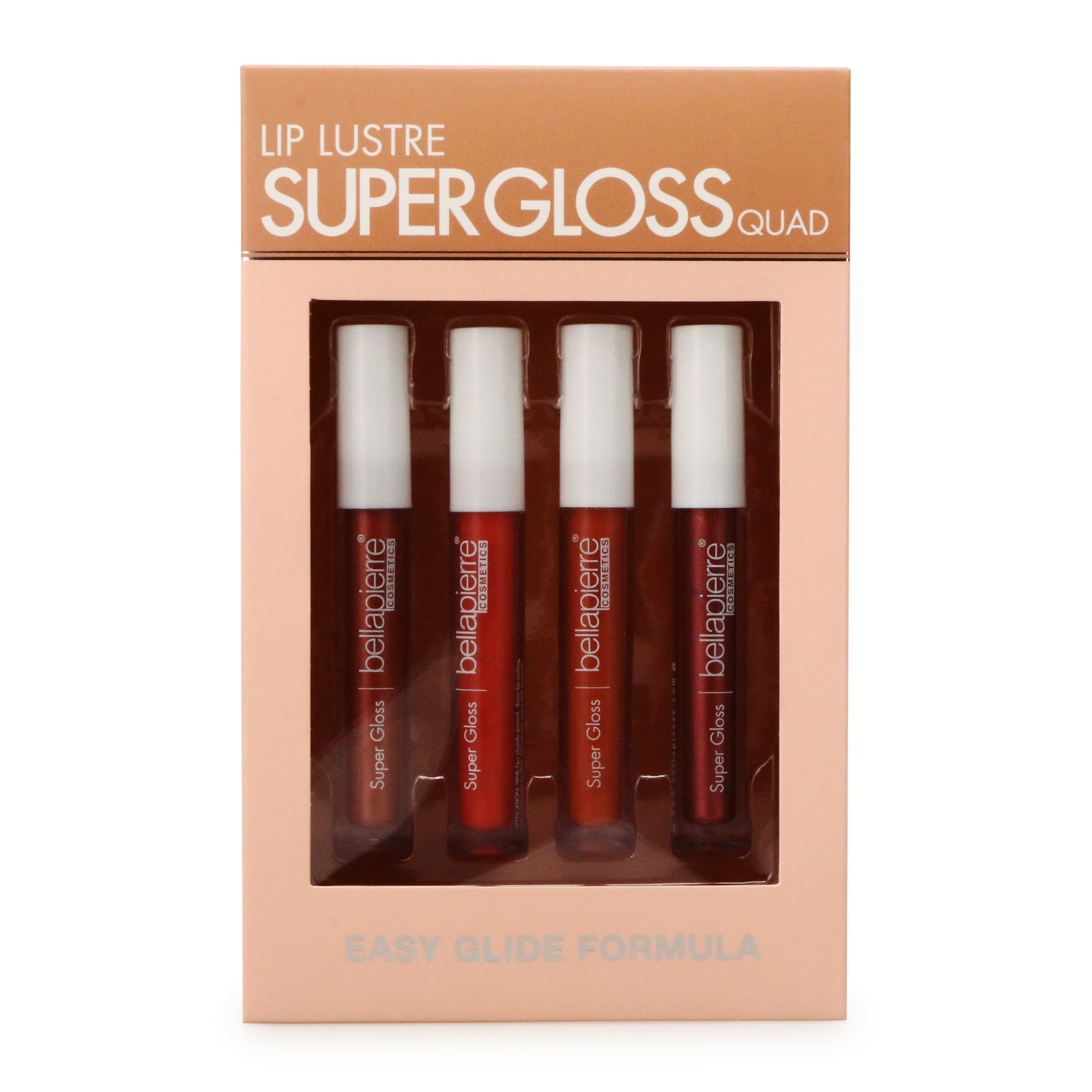 Bella Pierre® Super Gloss Quad 4-Piece Color Lip Gloss Set