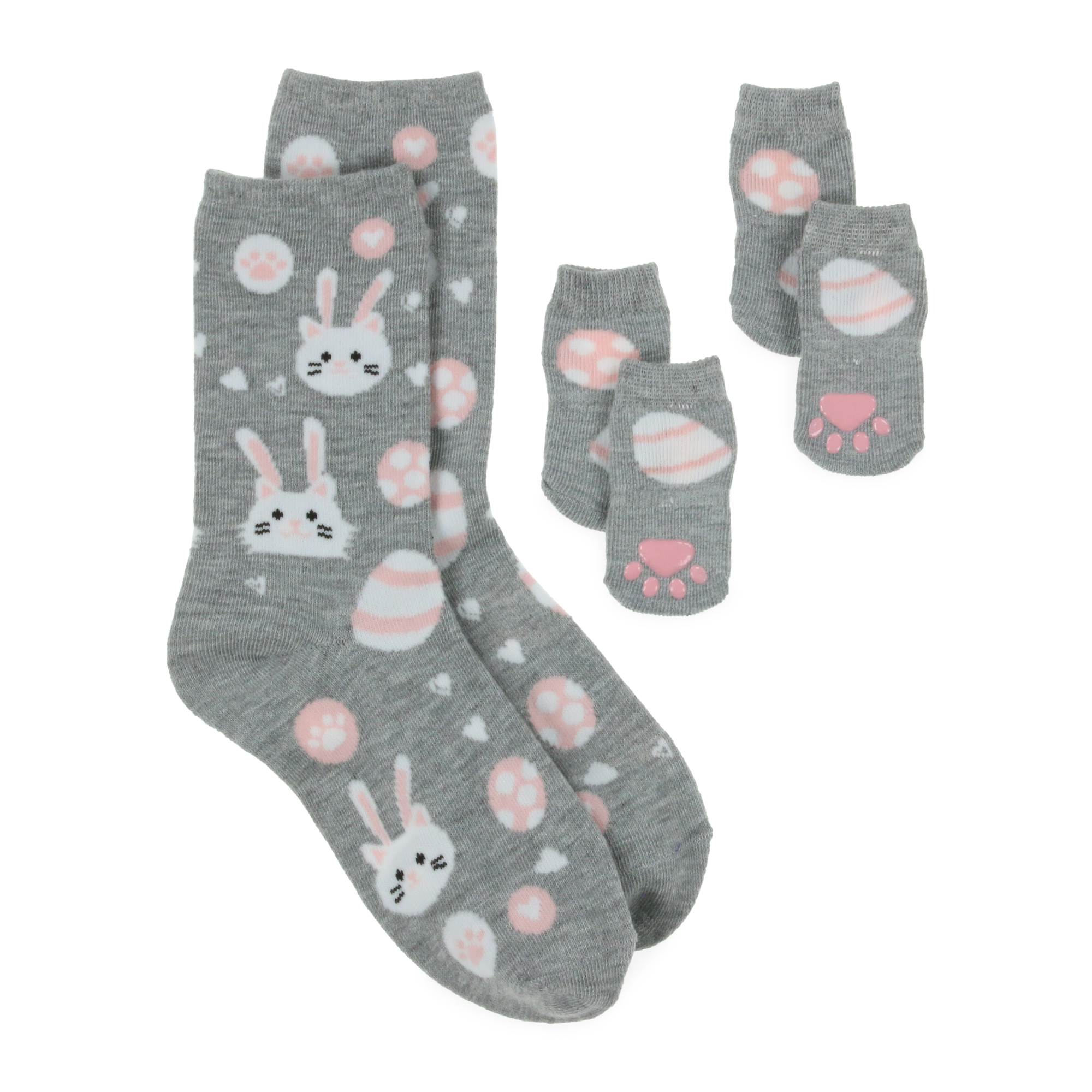 Easter Cat & Owner Socks Matching Set