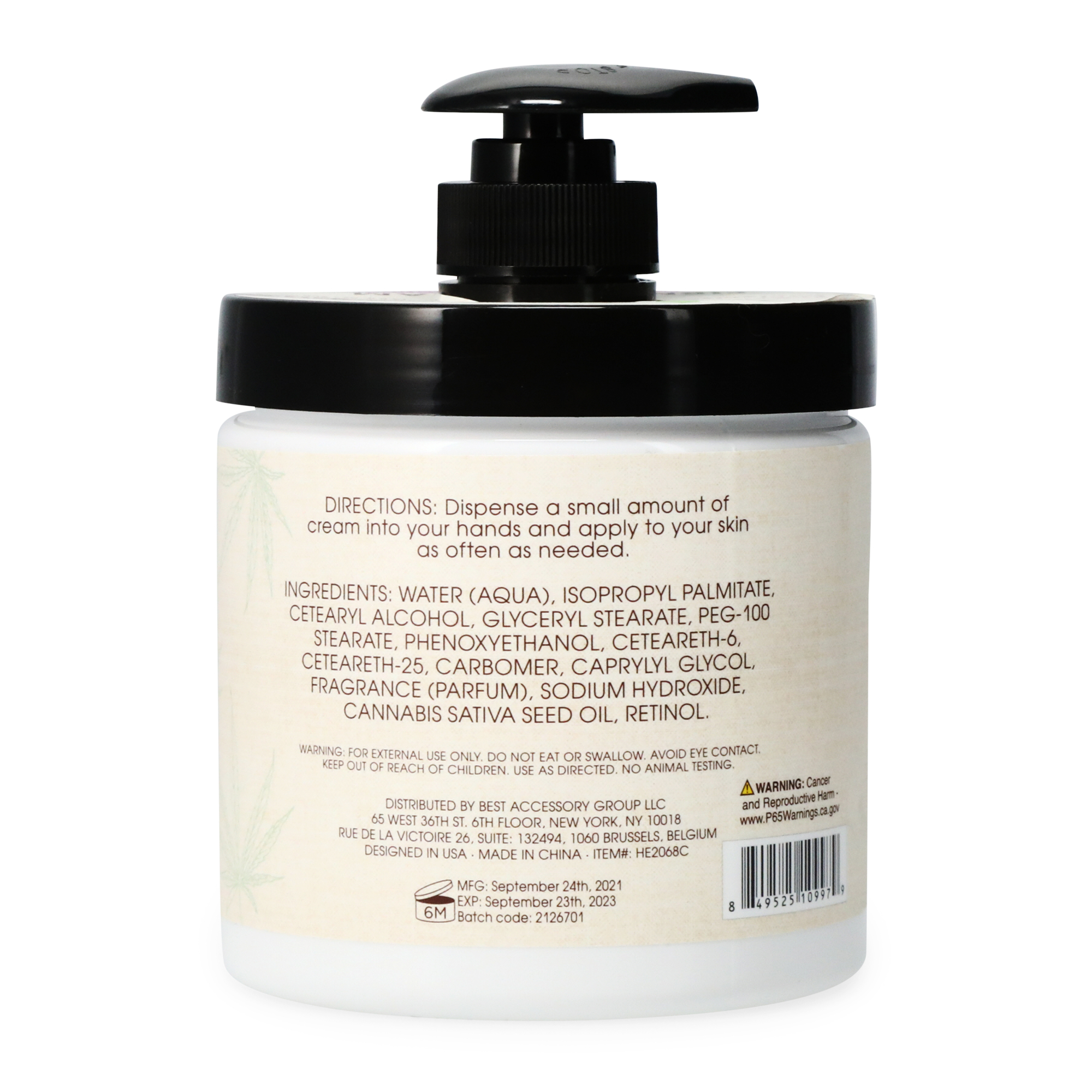 Hemp+ Firming Cream With Hemp Seed Oil + Retinol 16.9 Fl.oz