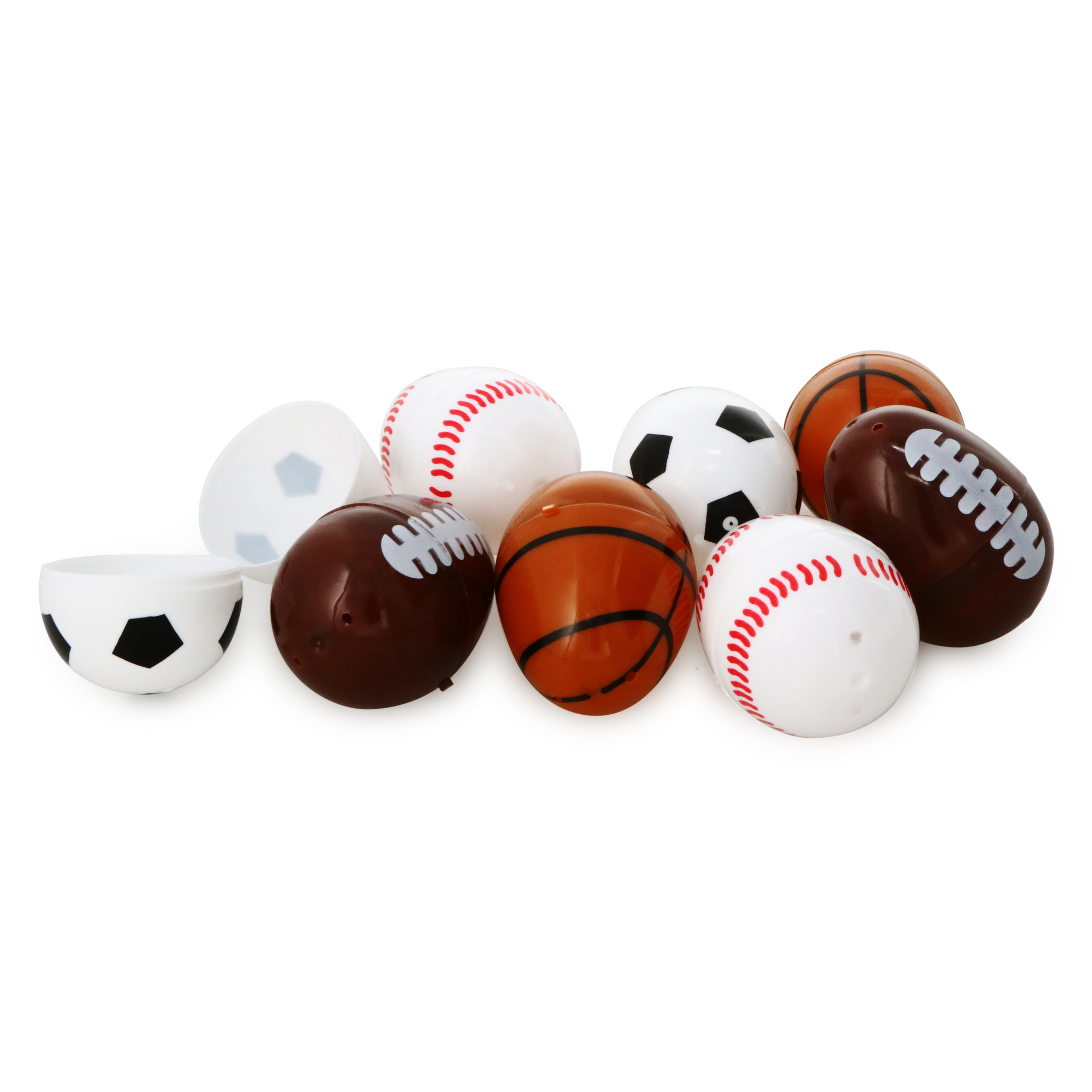 8-Count Fillable Sports Ball Easter Eggs
