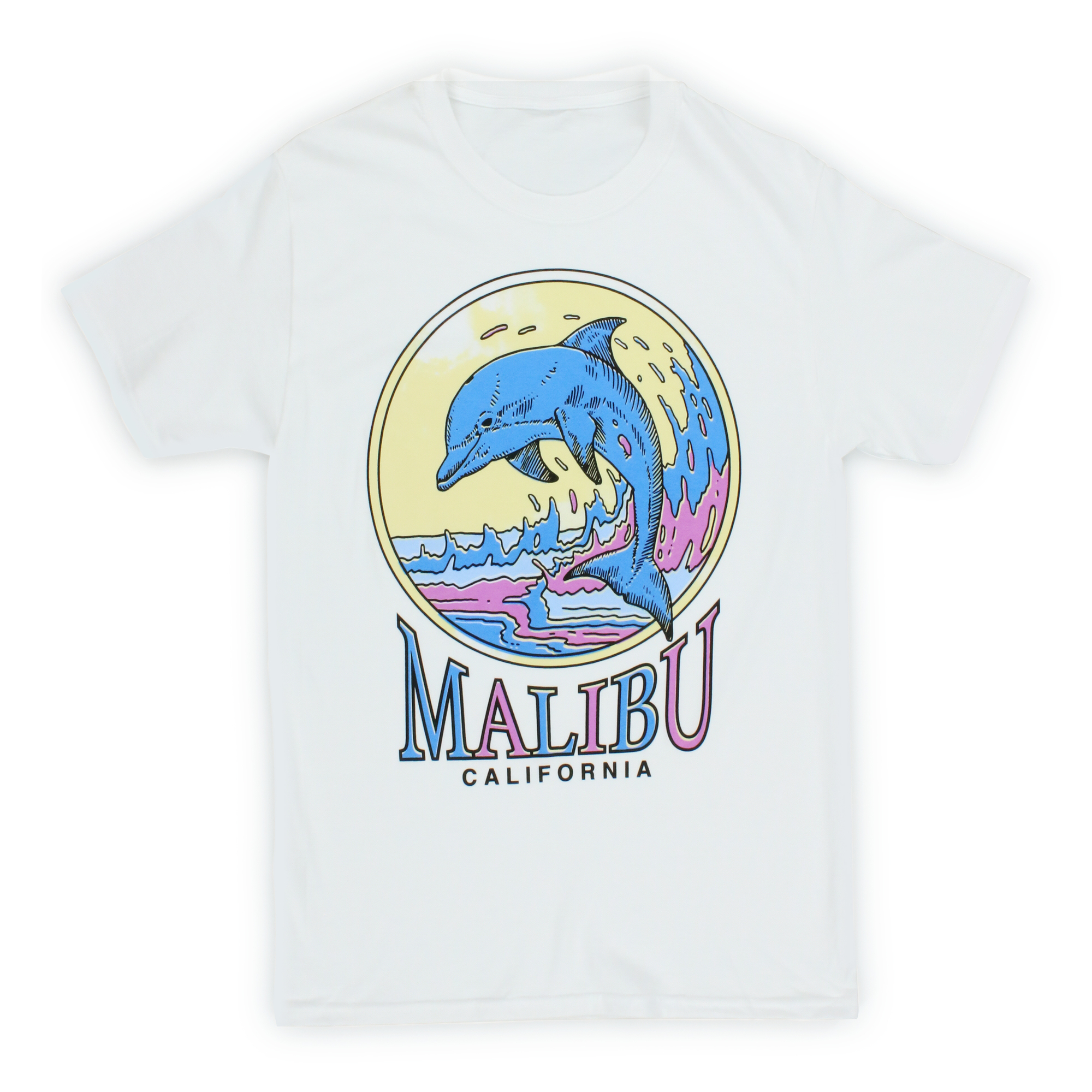 Malibu, California Dolphin Graphic Tee