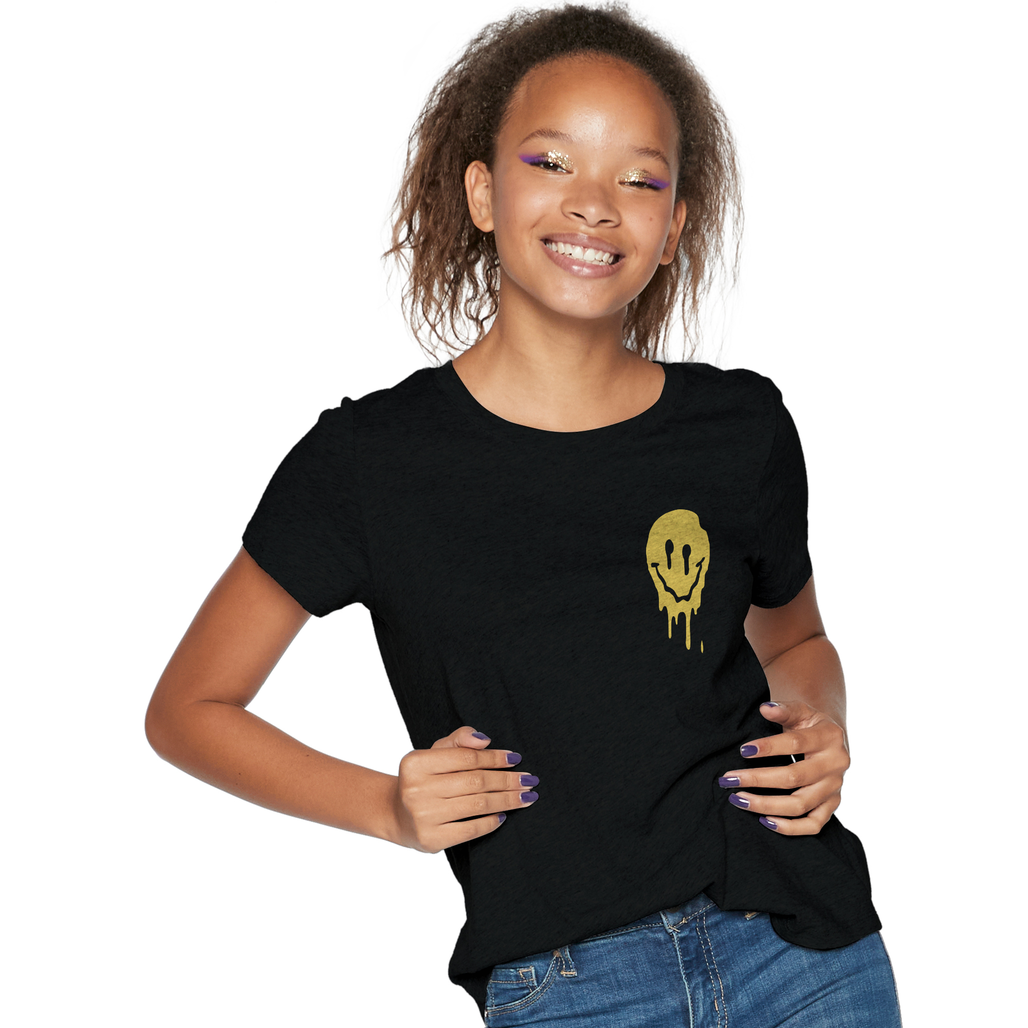 Melting Happy Face Logo Graphic Tee