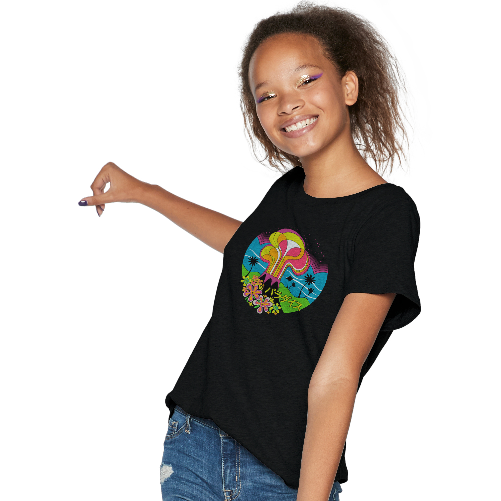 Neon Volcano Graphic Tee