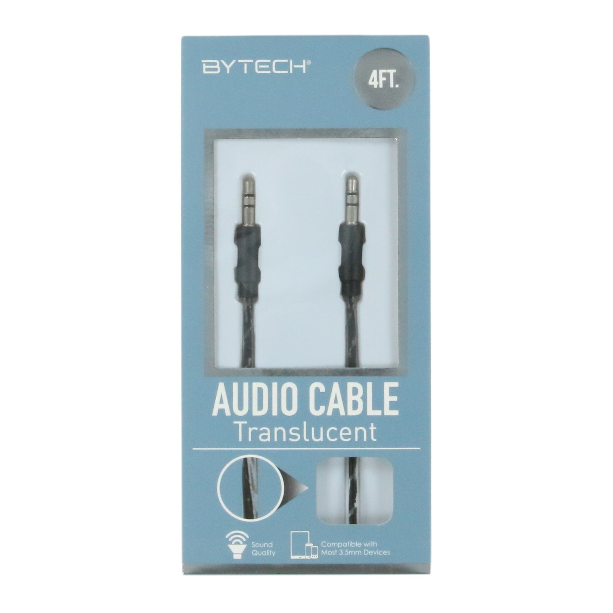 4ft Translucent 3.5Mm Audio Cable