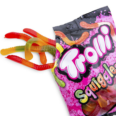 Trolli® Squiggles® Gummi Worm Candy Bag 5oz